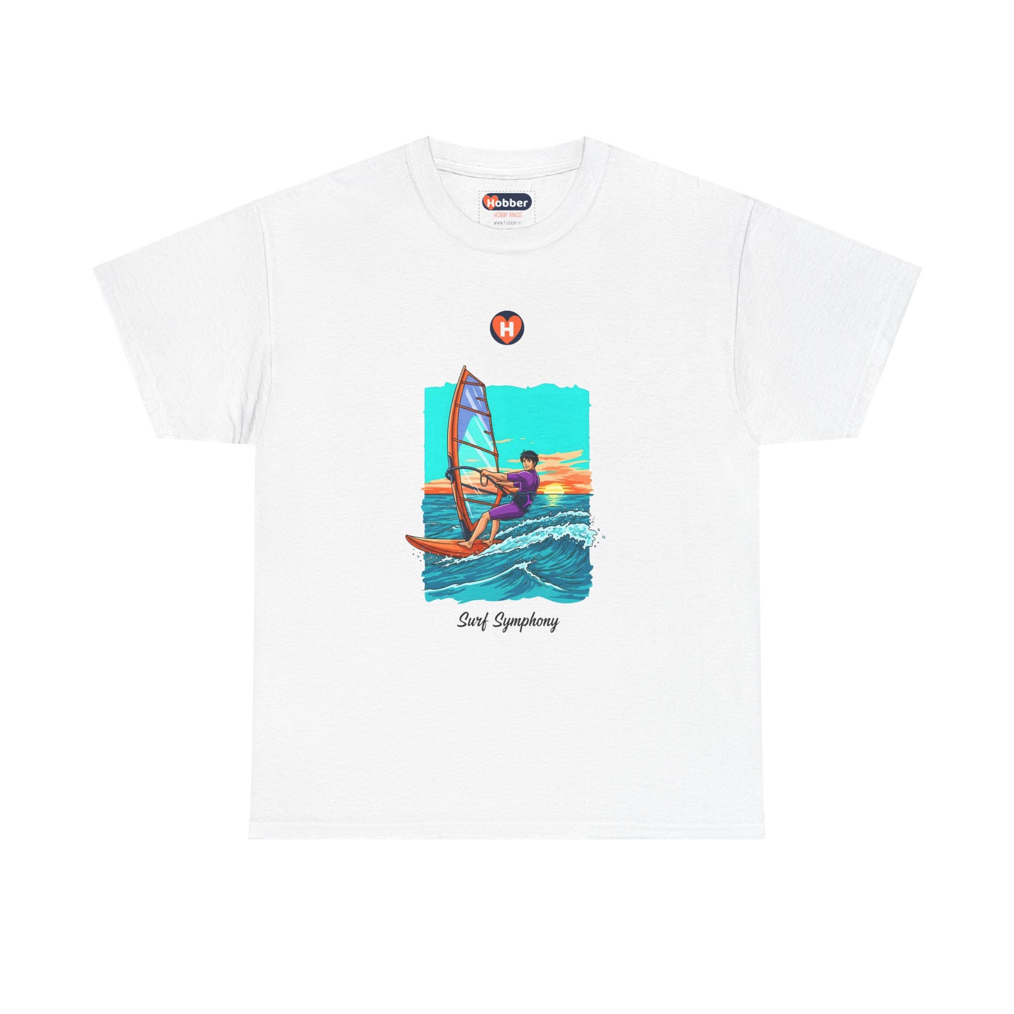 Hobber Mens Sports & Adventure T-Shirt, #13 Windsurfing