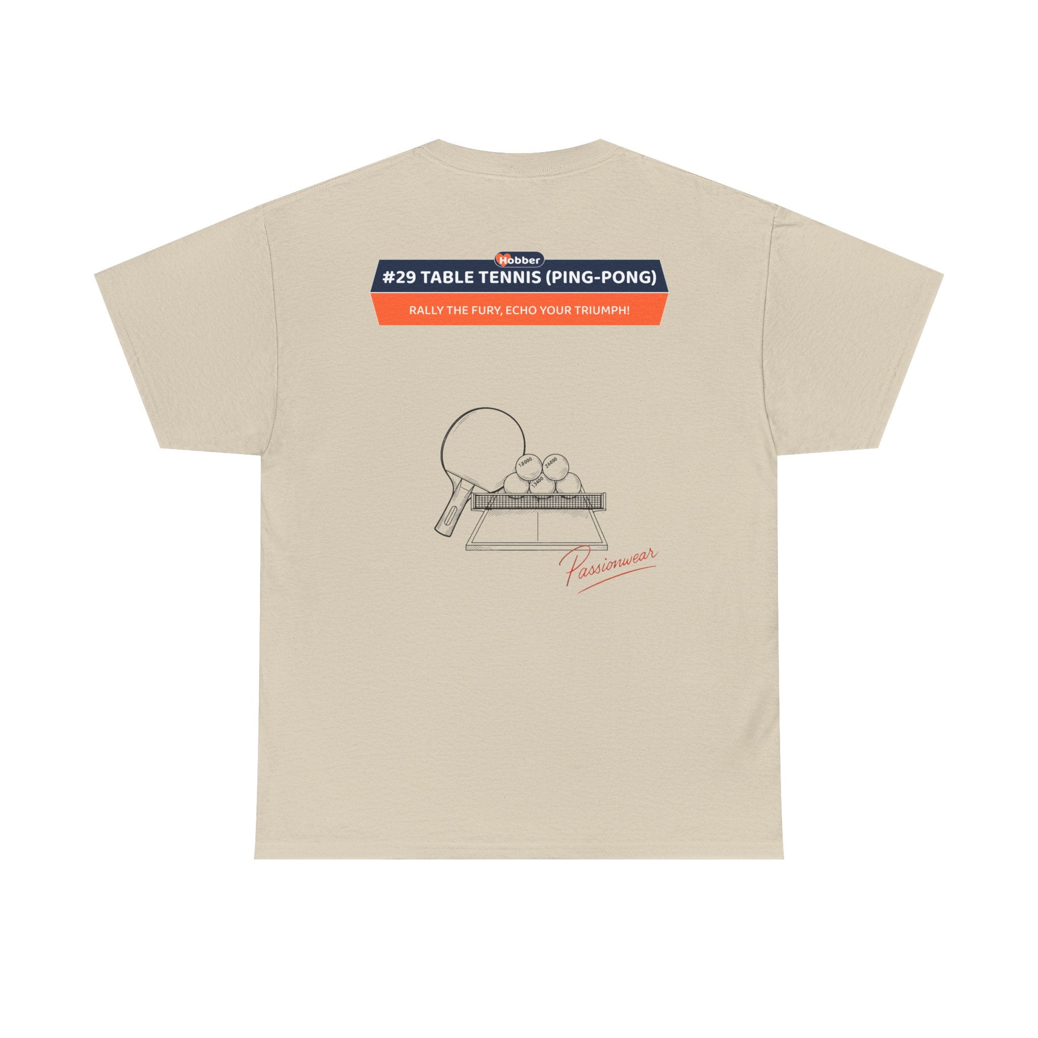 Hobber Unisex Sports & Adventure T-Shirt, #29 Table tennis (Ping-pong)