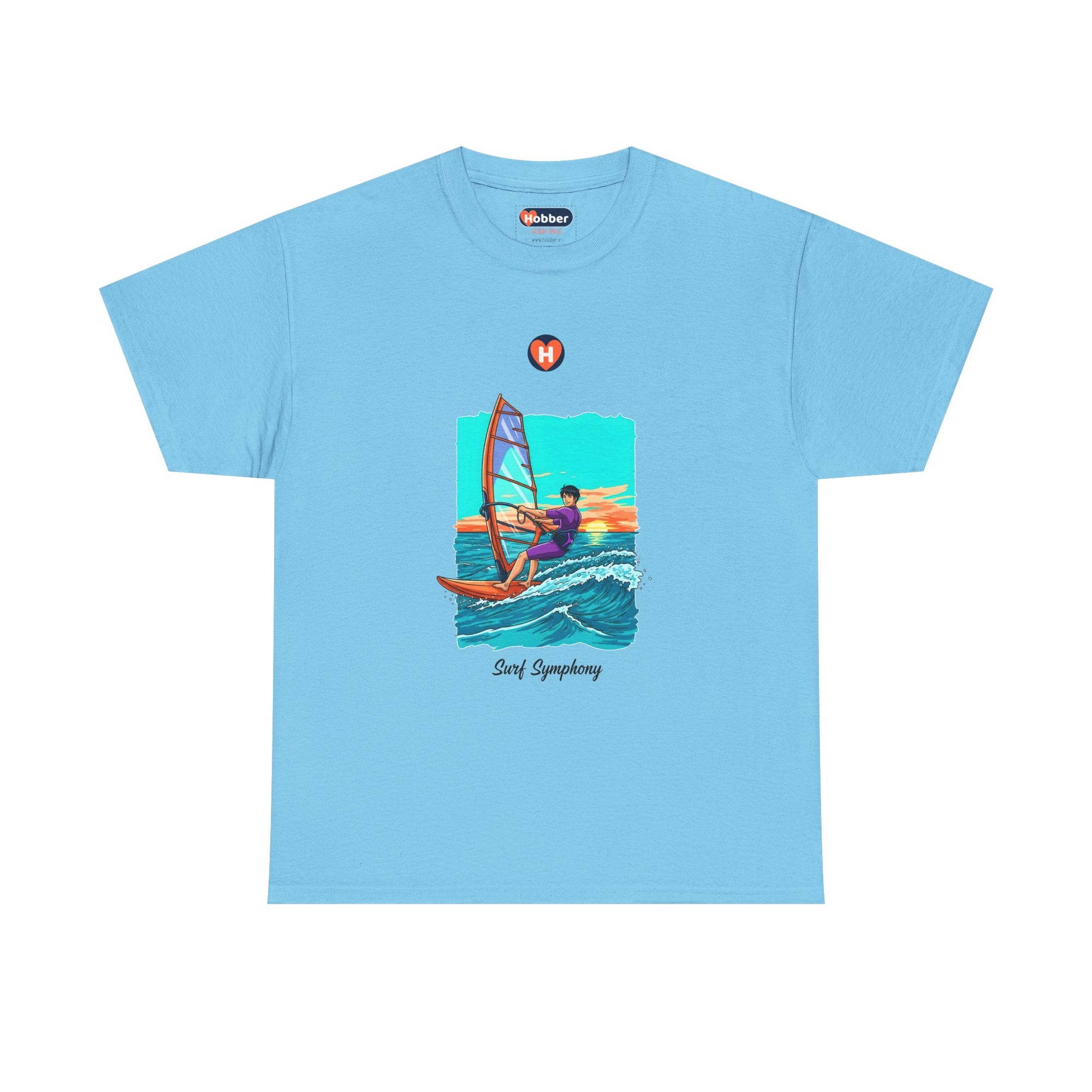 Hobber Mens Sports & Adventure T-Shirt, #13 Windsurfing