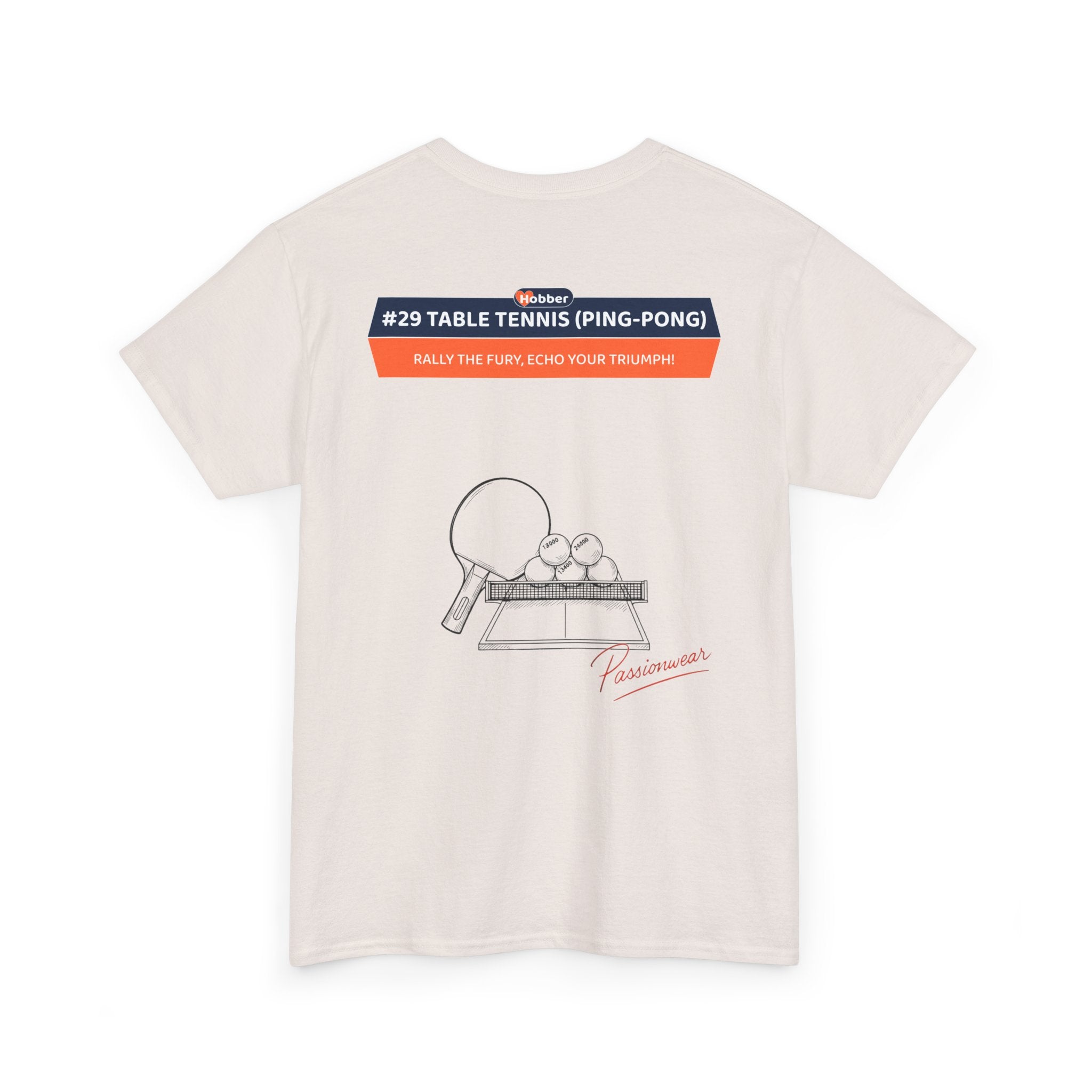 Hobber Unisex Sports & Adventure T-Shirt, #29 Table tennis (Ping-pong)