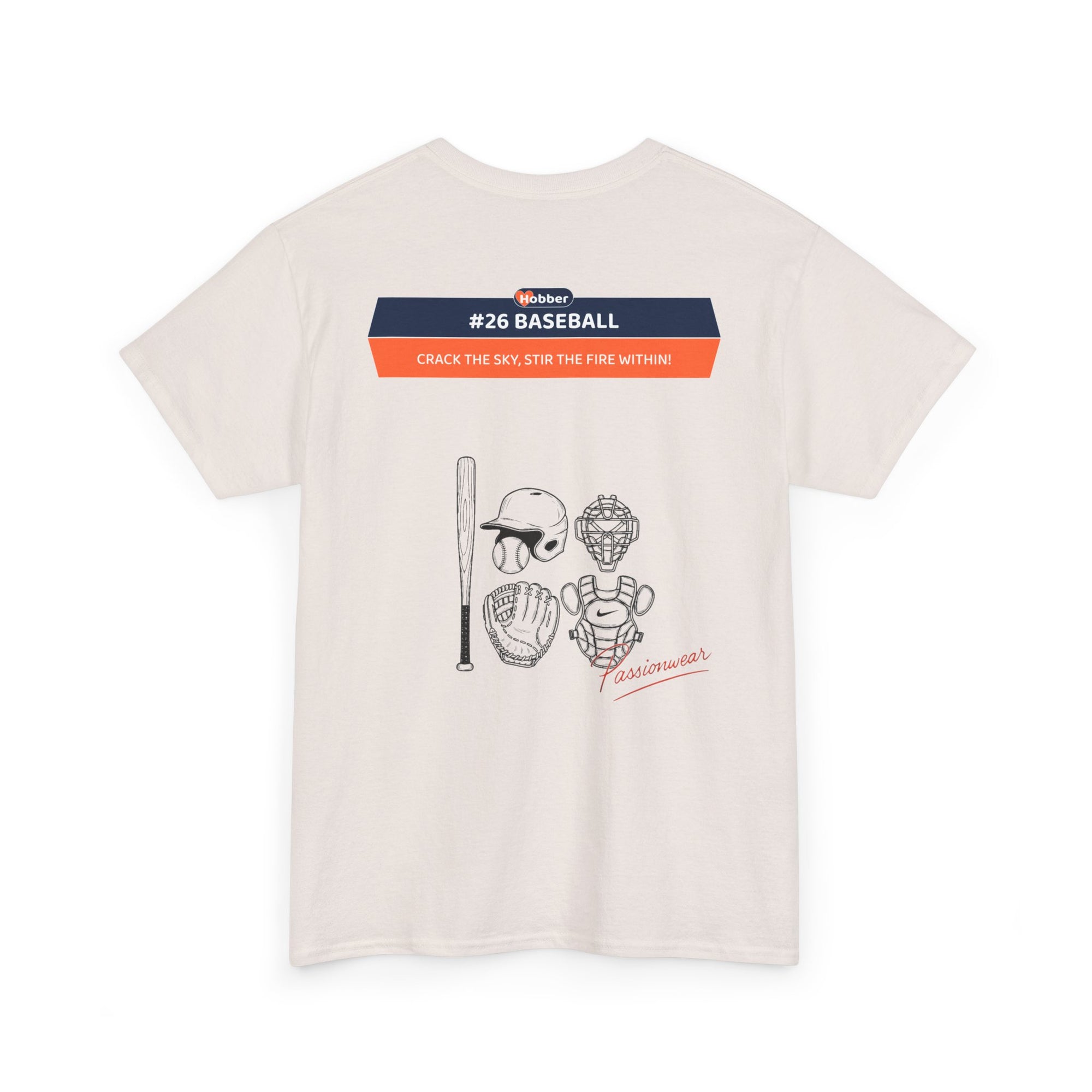 Hobber Mens Sports & Adventure T-Shirt, #26 Baseball