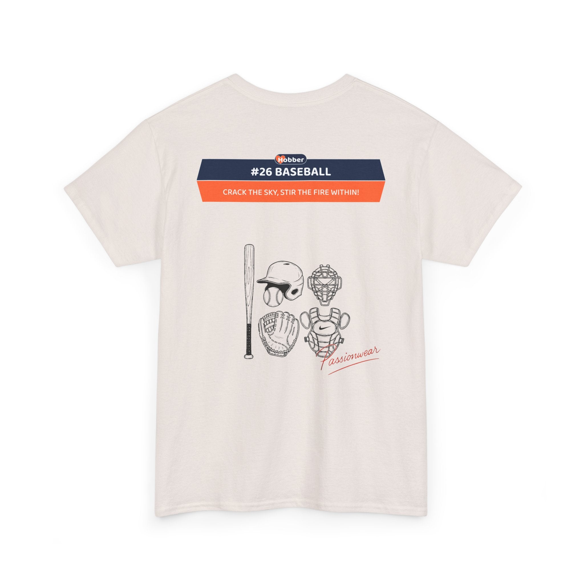 Hobber Mens Sports & Adventure T-Shirt, #26 Baseball