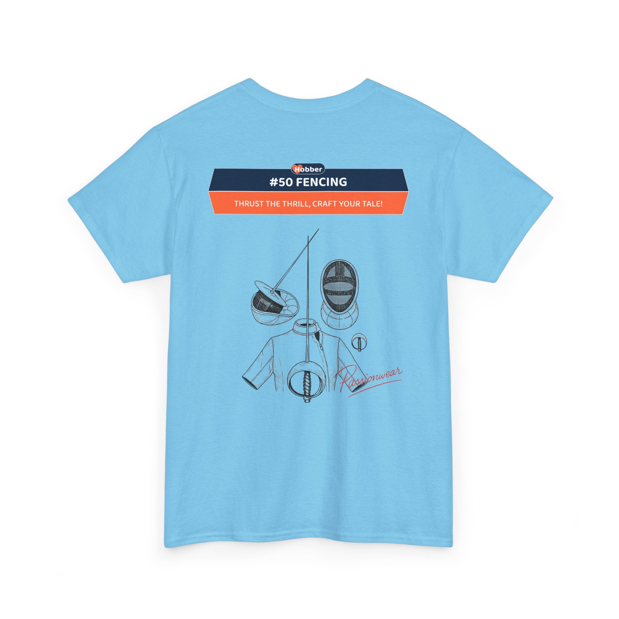 Hobber Mens Sports & Adventure T-Shirt, #50 Fencing