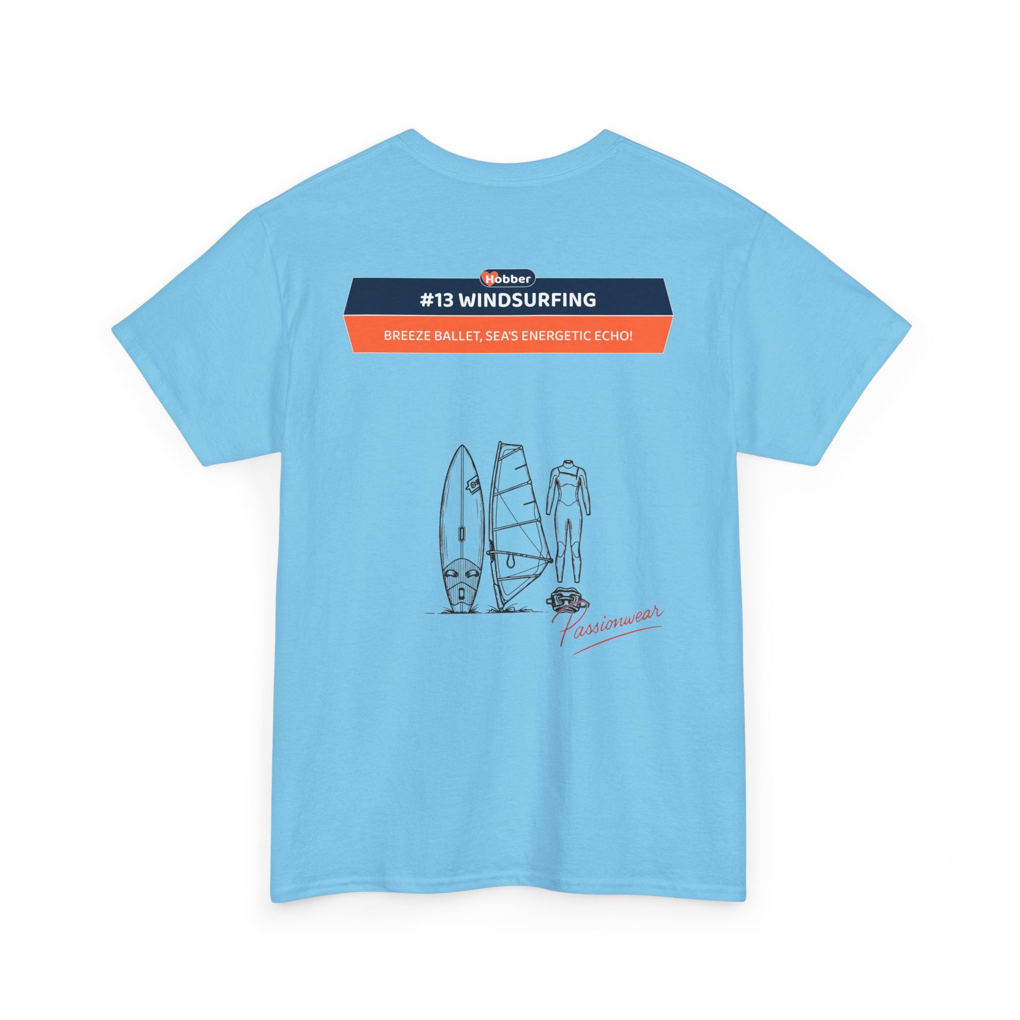 Hobber Mens Sports & Adventure T-Shirt, #13 Windsurfing