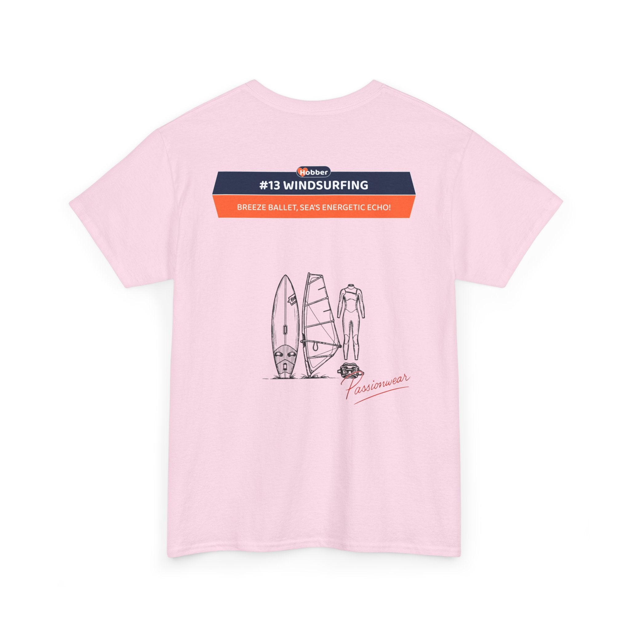 Hobber Mens Sports & Adventure T-Shirt, #13 Windsurfing