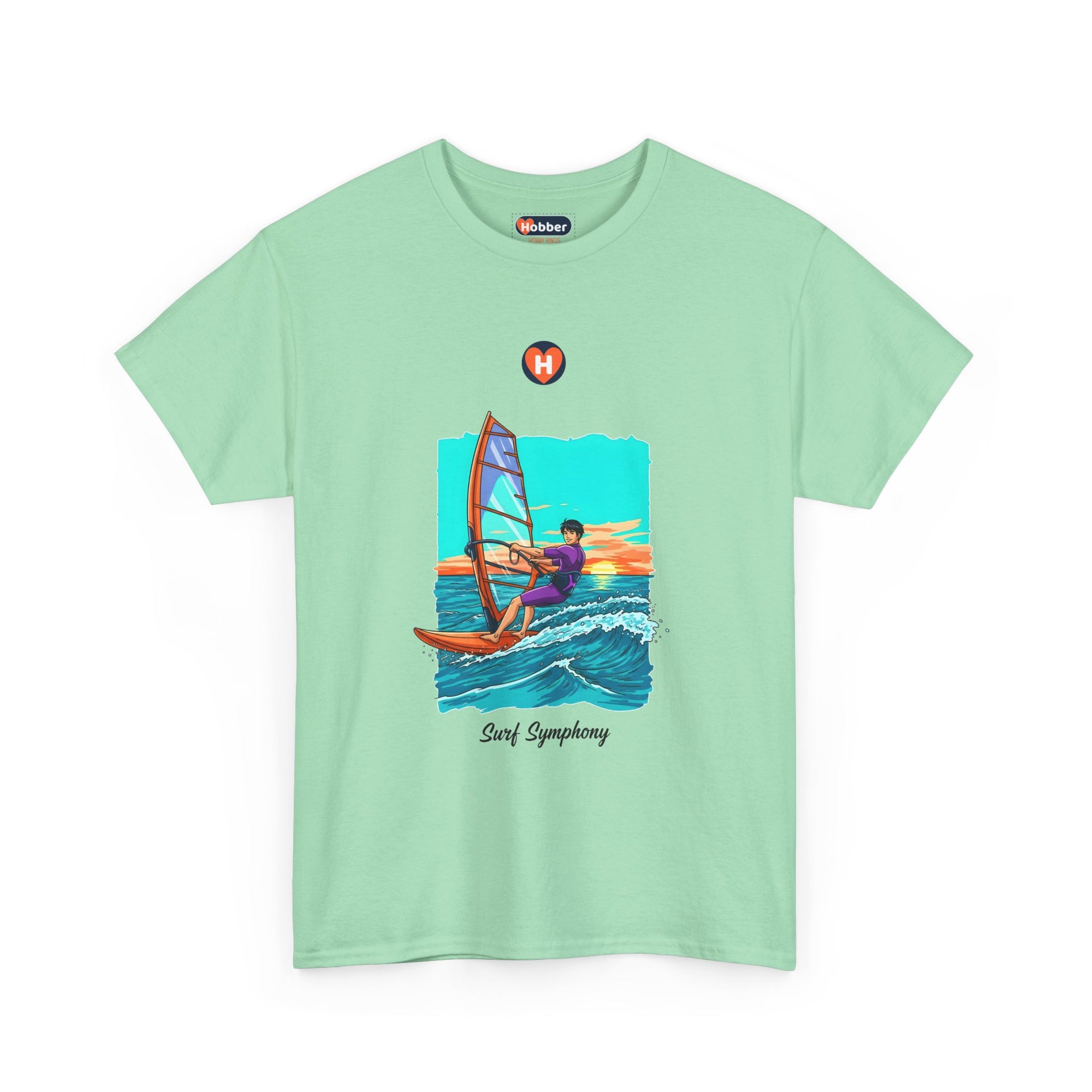 Hobber Mens Sports & Adventure T-Shirt, #13 Windsurfing