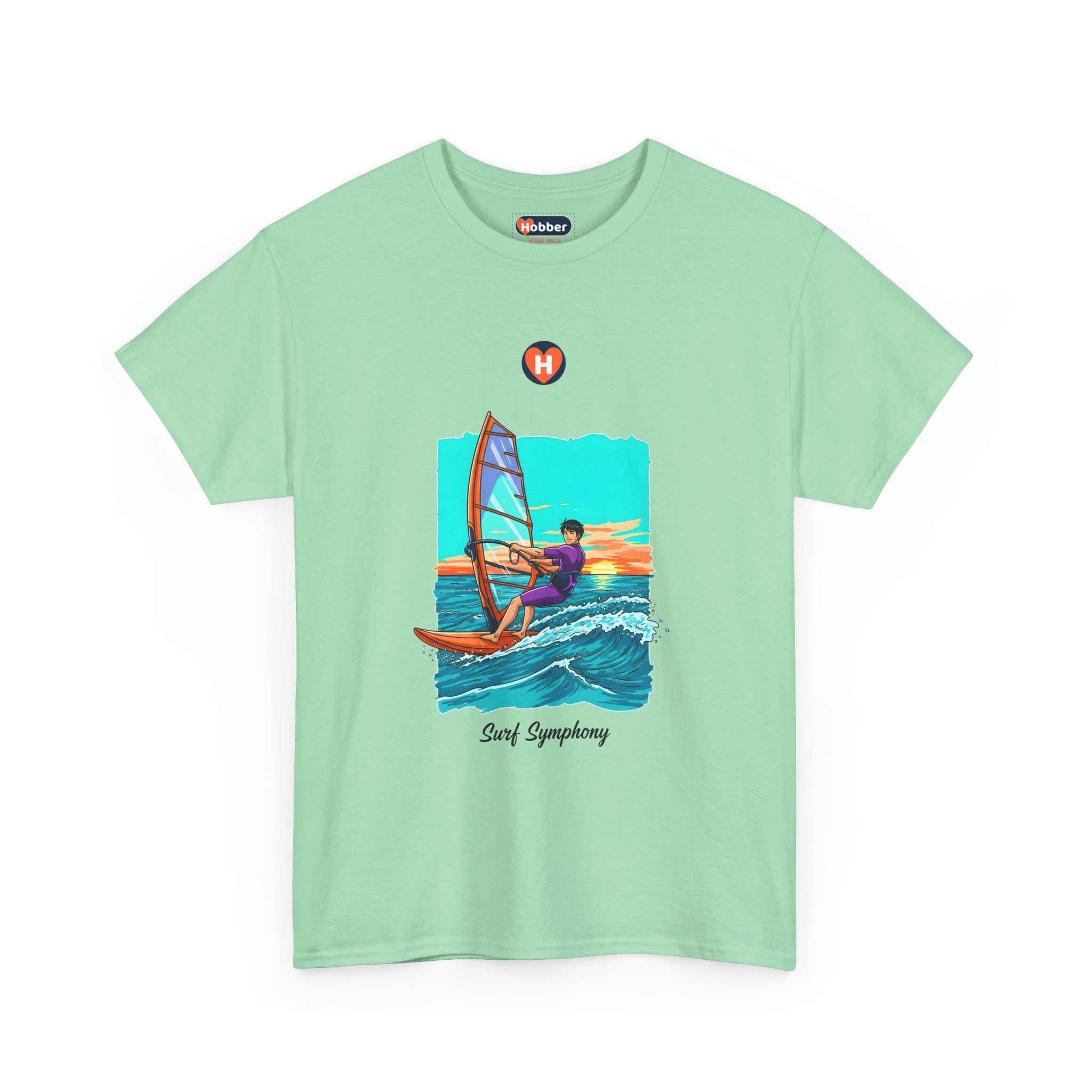 Hobber Mens Sports & Adventure T-Shirt, #13 Windsurfing