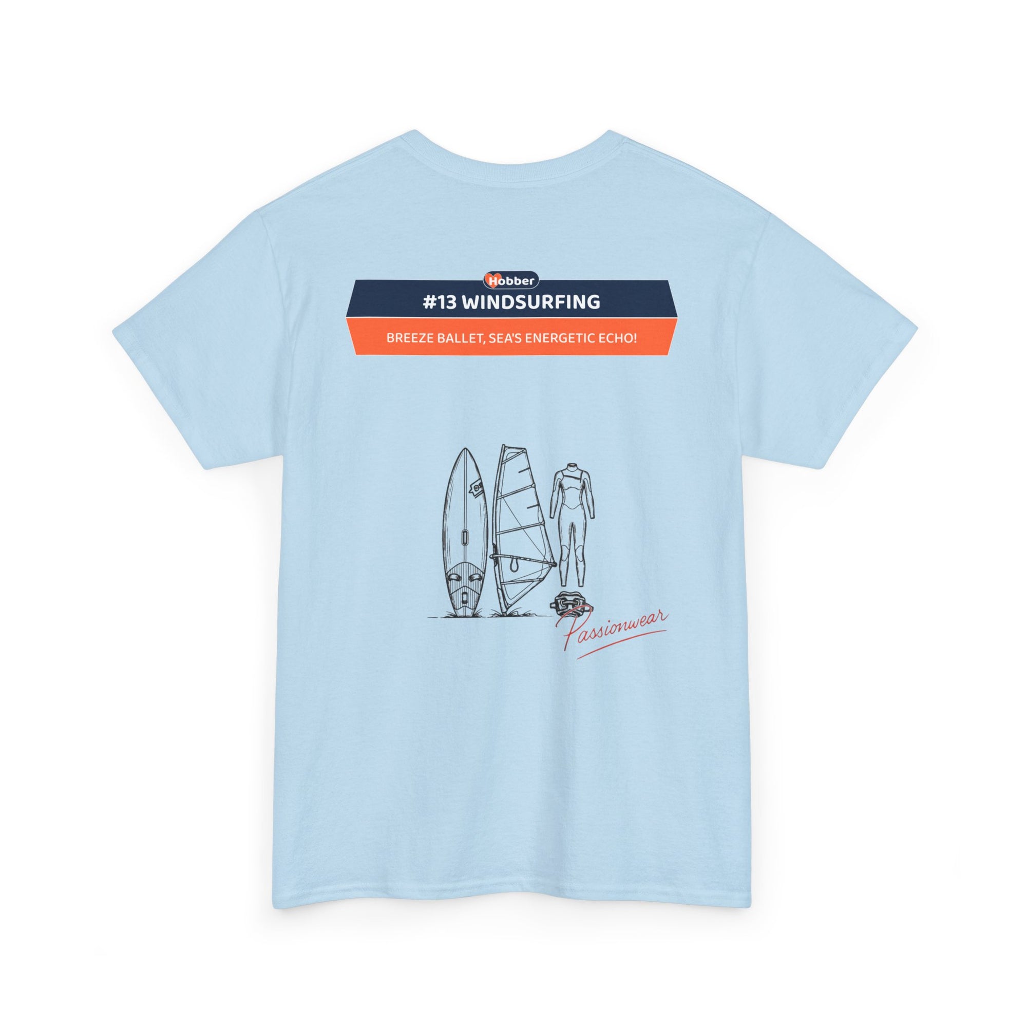 Hobber Mens Sports & Adventure T-Shirt, #13 Windsurfing