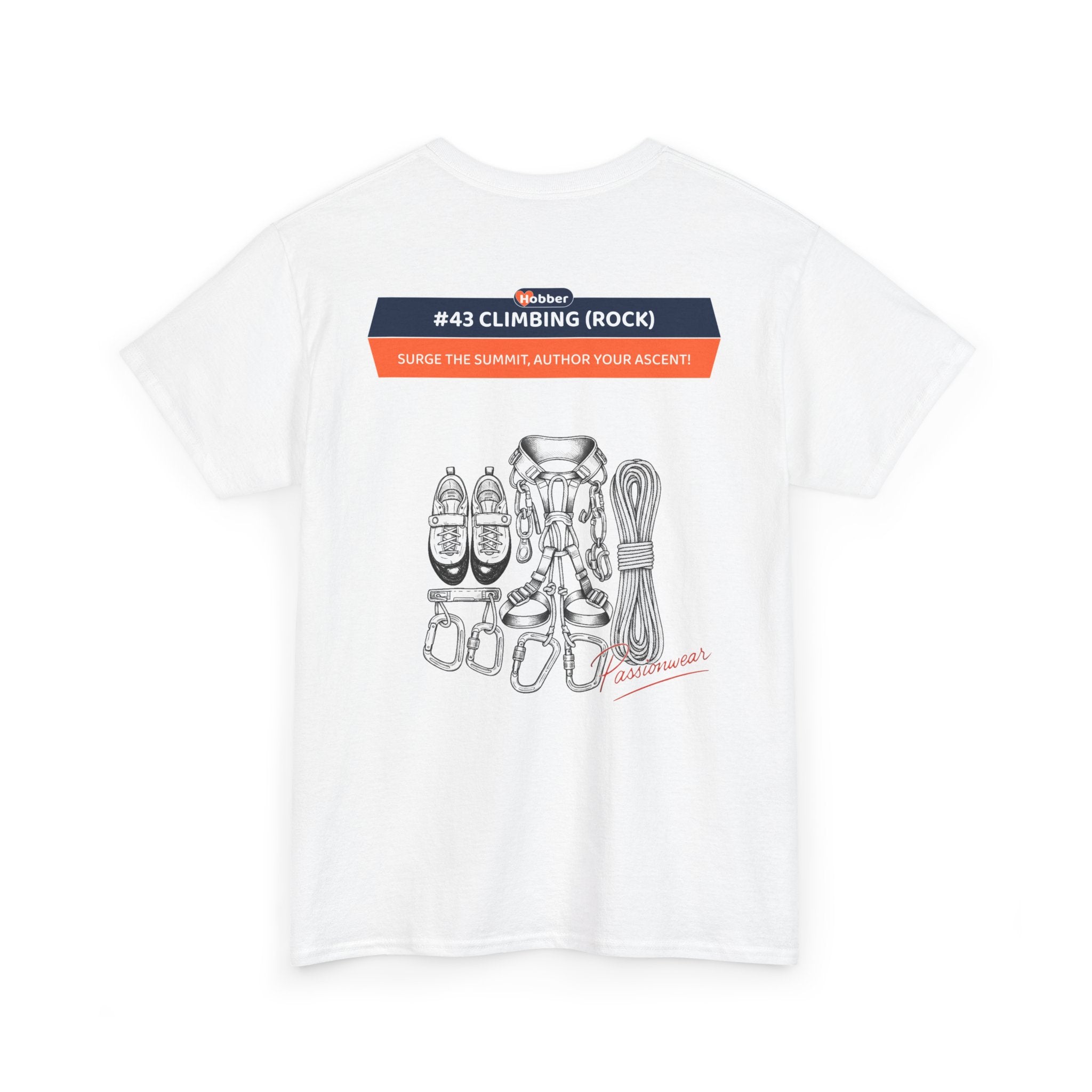 Hobber Mens Sports & Adventure T-Shirt, #43 Climbing (Rock)