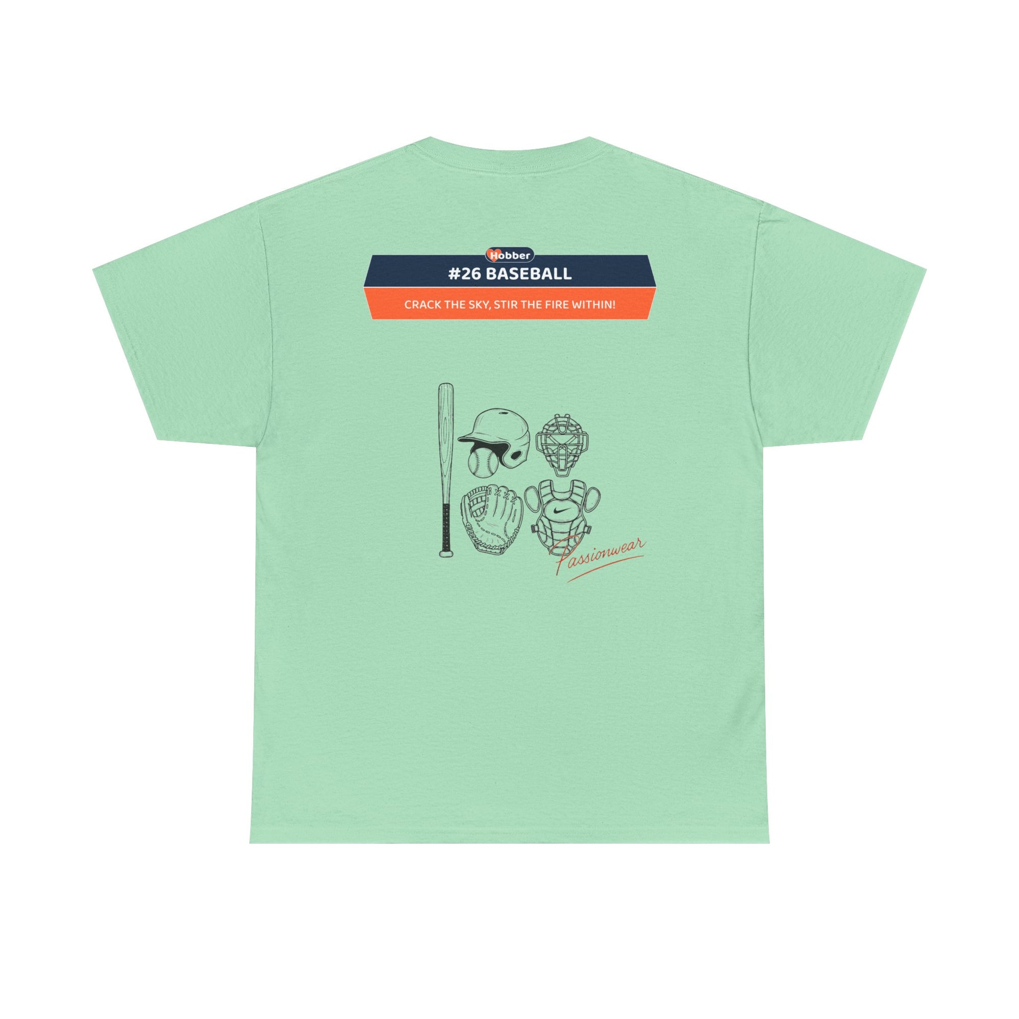 Hobber Mens Sports & Adventure T-Shirt, #26 Baseball
