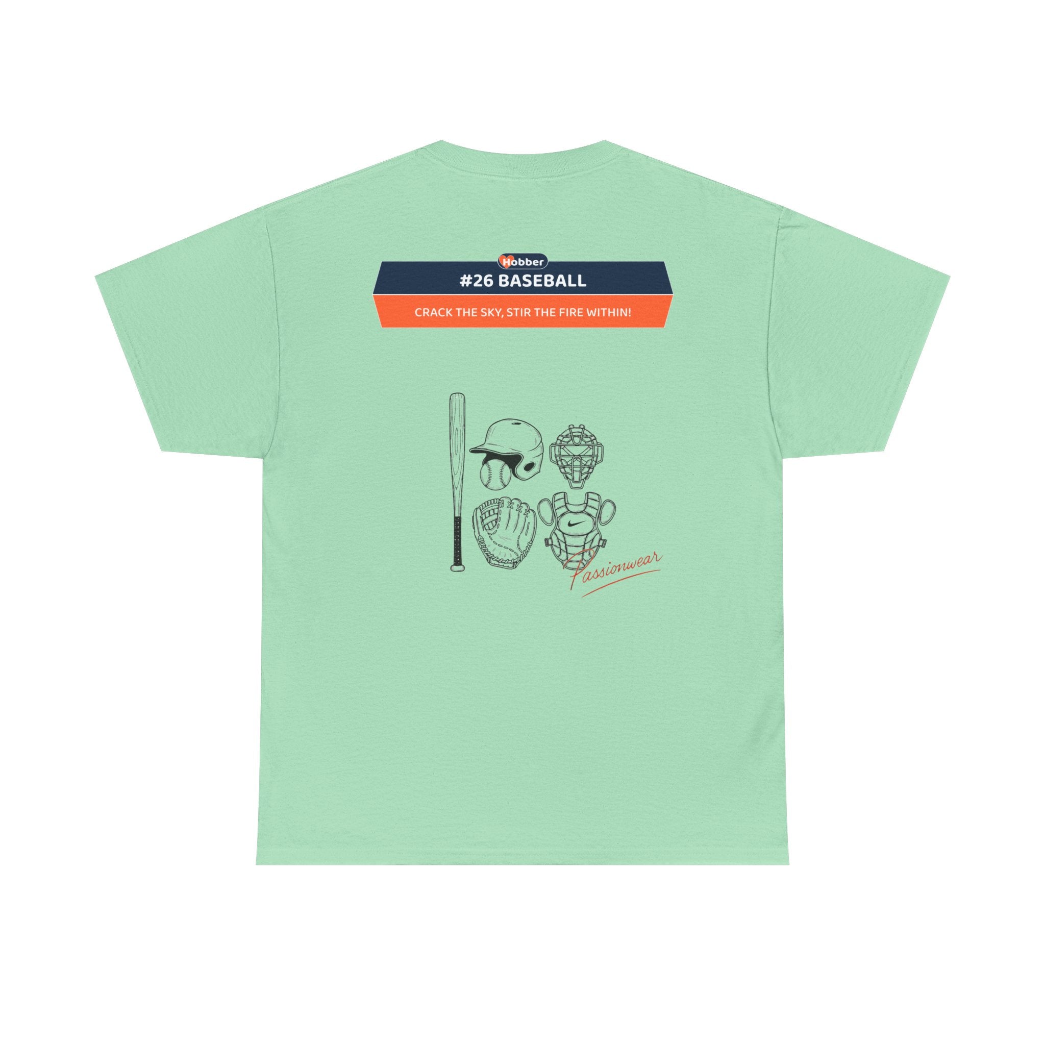 Hobber Mens Sports & Adventure T-Shirt, #26 Baseball