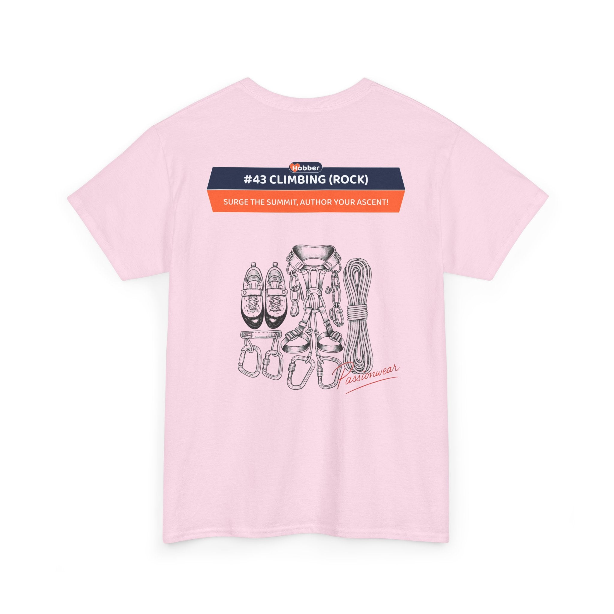 Hobber Mens Sports & Adventure T-Shirt, #43 Climbing (Rock)