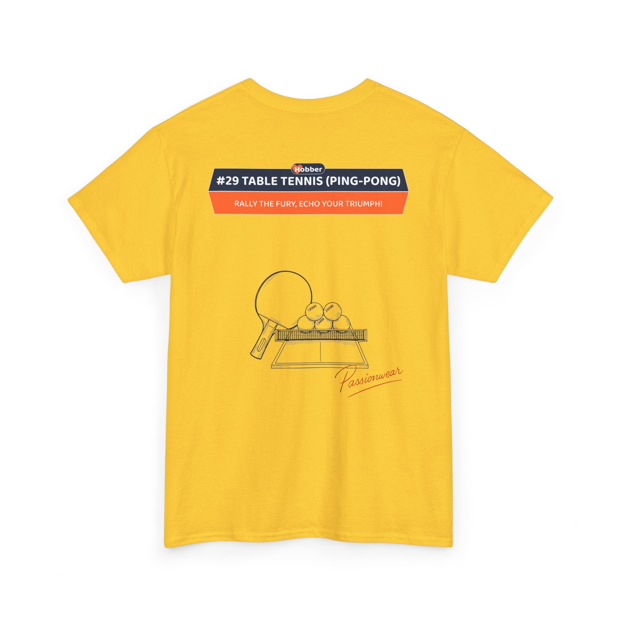 Hobber Unisex Sports & Adventure T-Shirt, #29 Table tennis (Ping-pong)