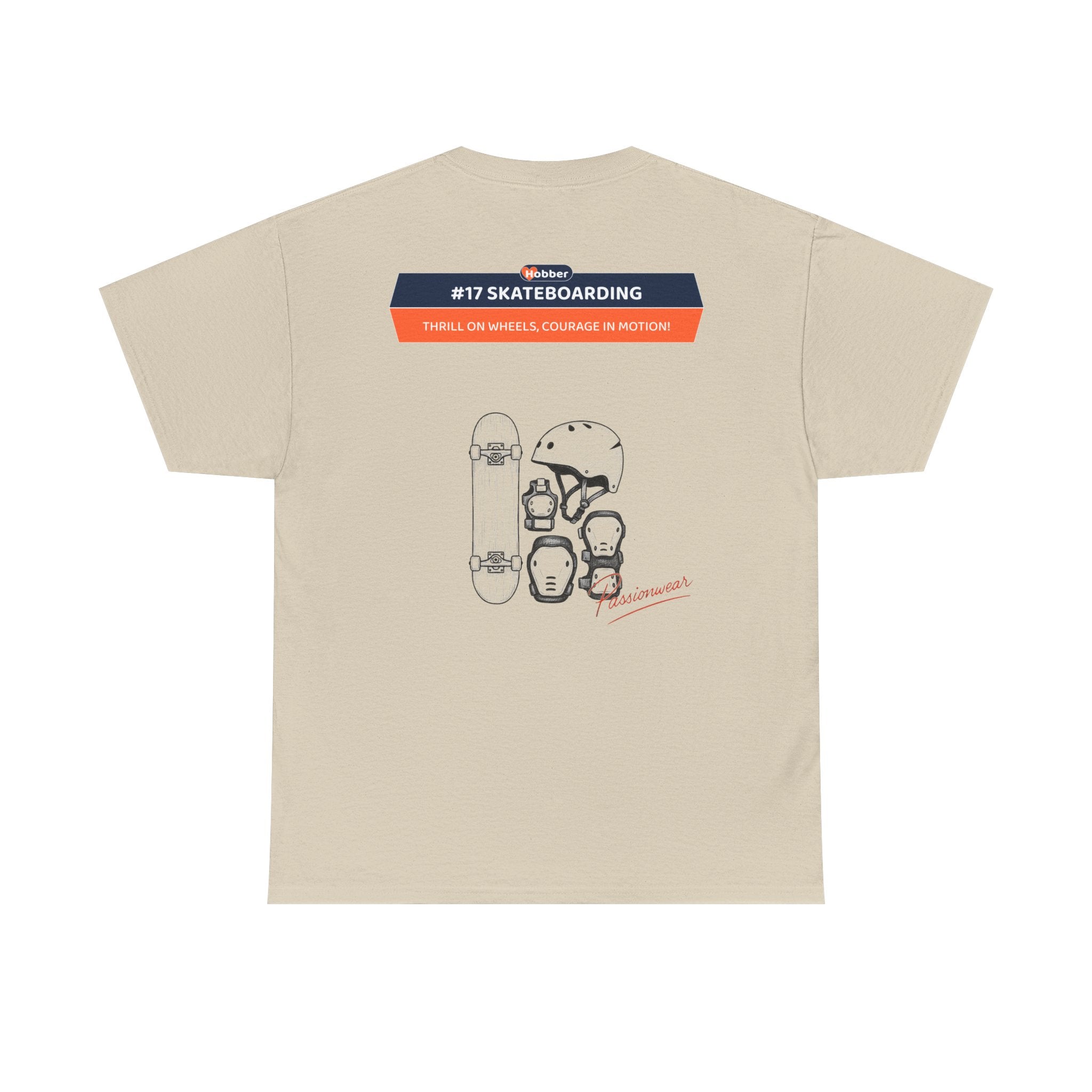 Hobber Mens Sports & Adventure T-Shirt, #17 Skateboarding