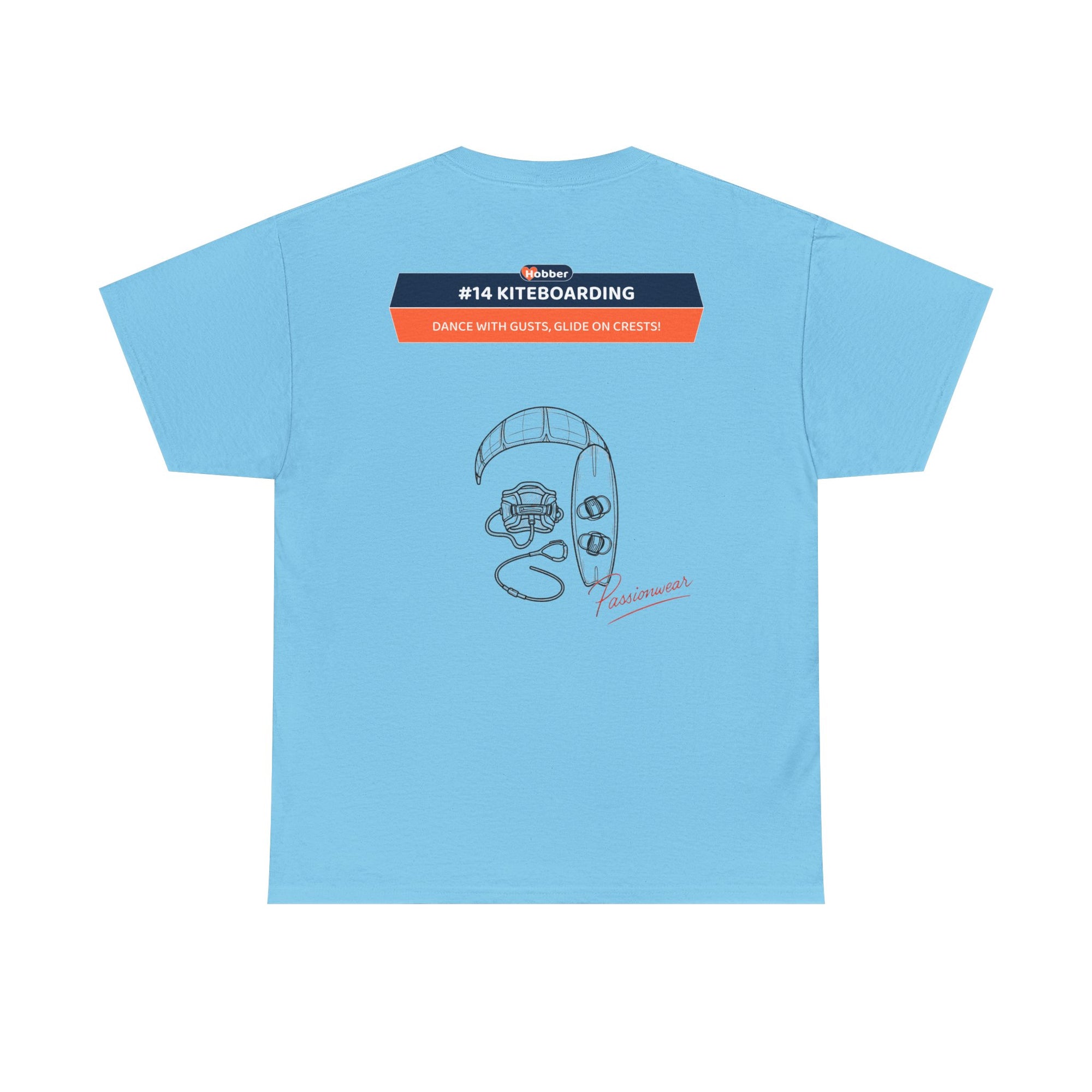 Hobber Mens Sports & Adventure T-Shirt, #14 Kiteboarding
