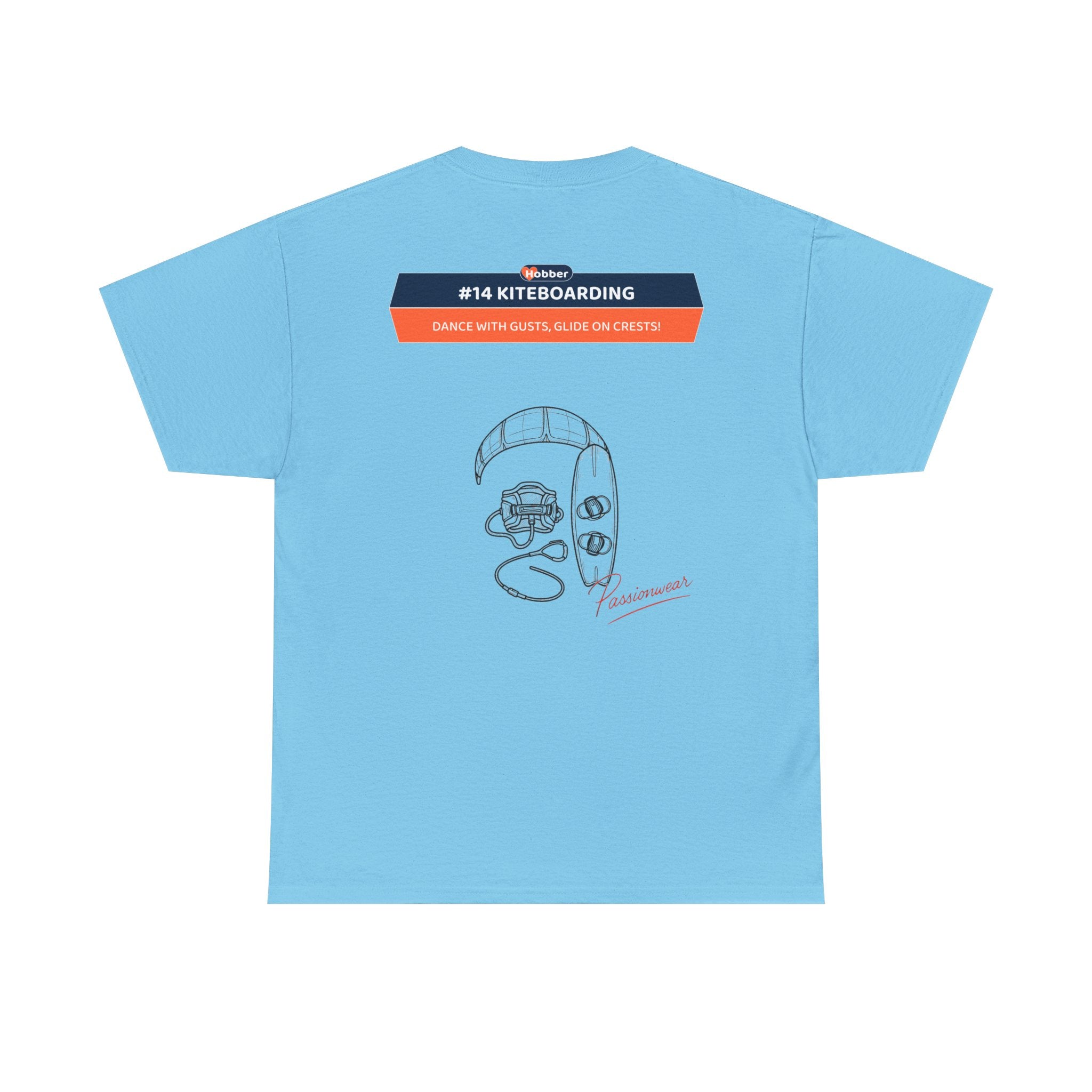 Hobber Mens Sports & Adventure T-Shirt, #14 Kiteboarding