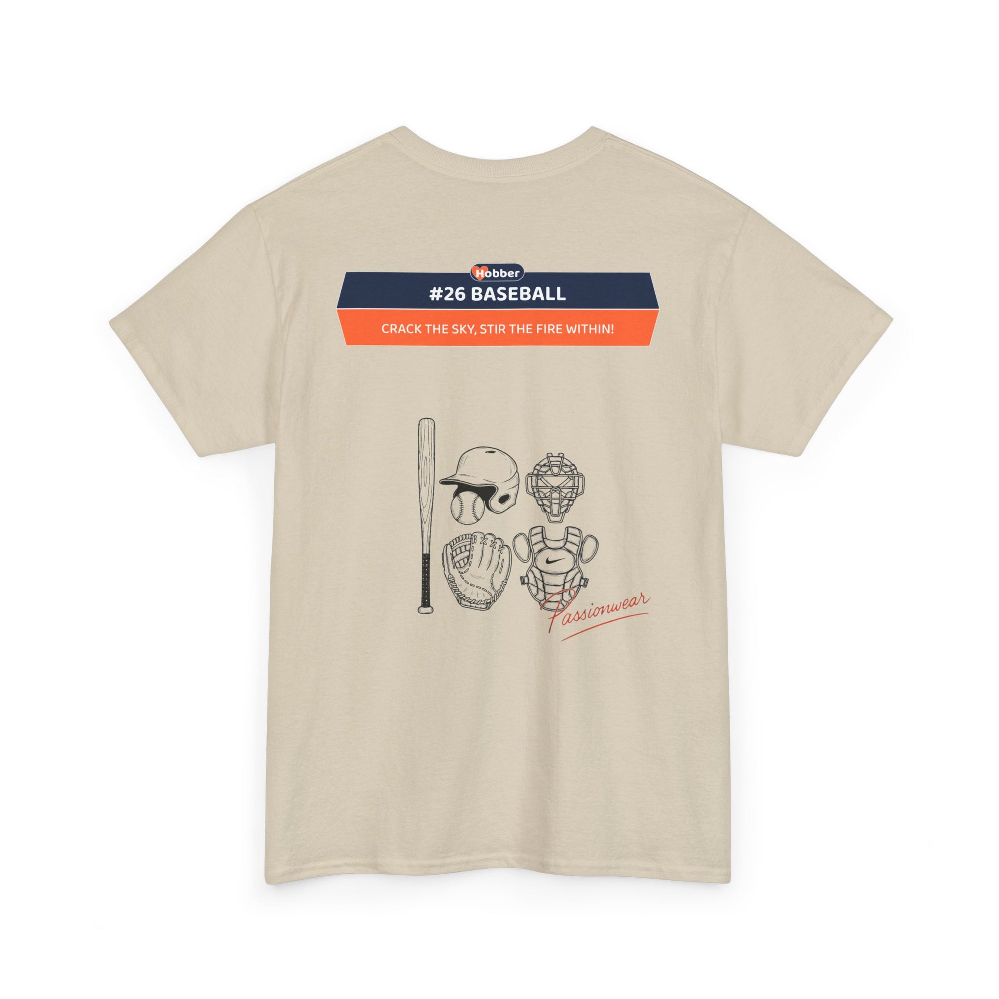 Hobber Mens Sports & Adventure T-Shirt, #26 Baseball