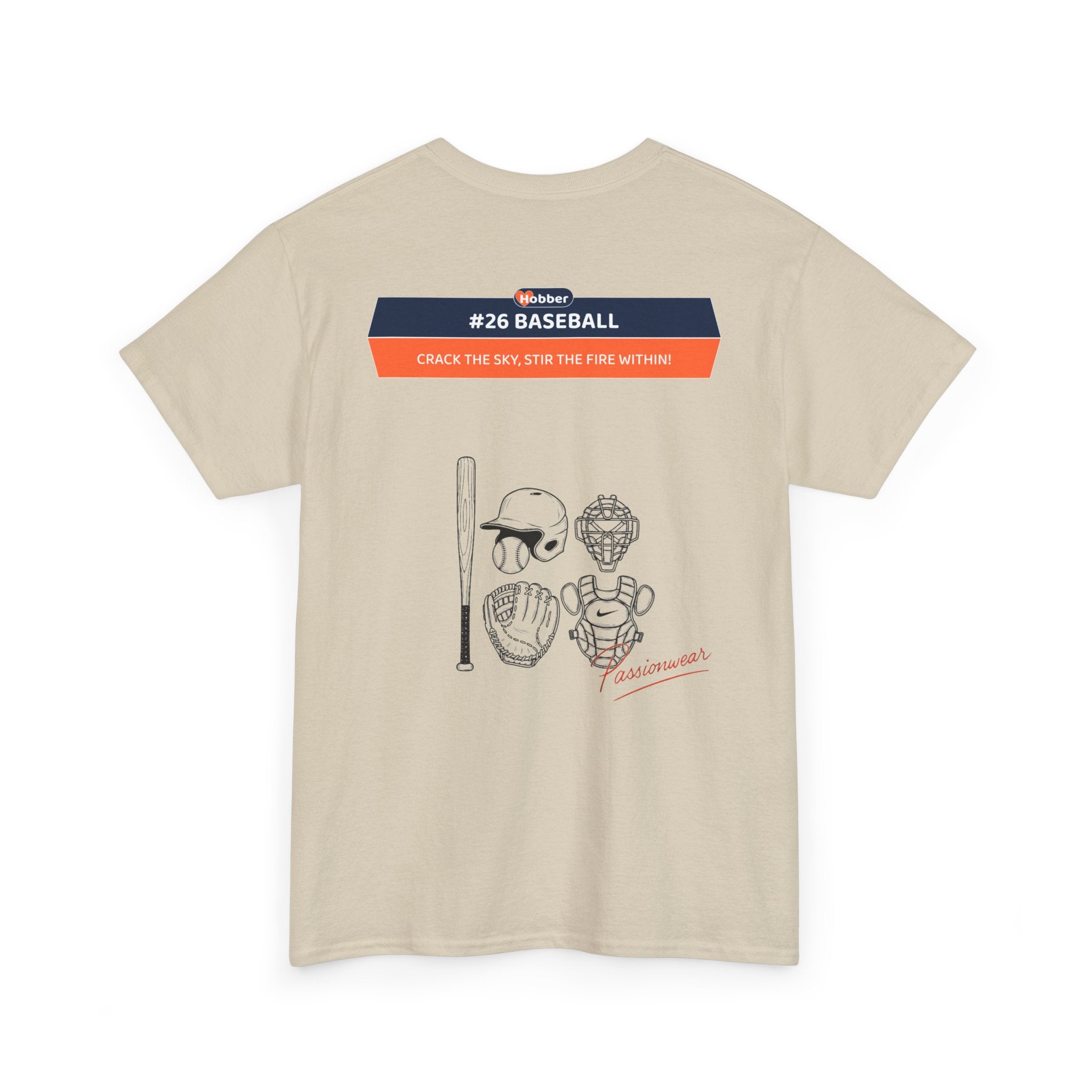 Hobber Mens Sports & Adventure T-Shirt, #26 Baseball