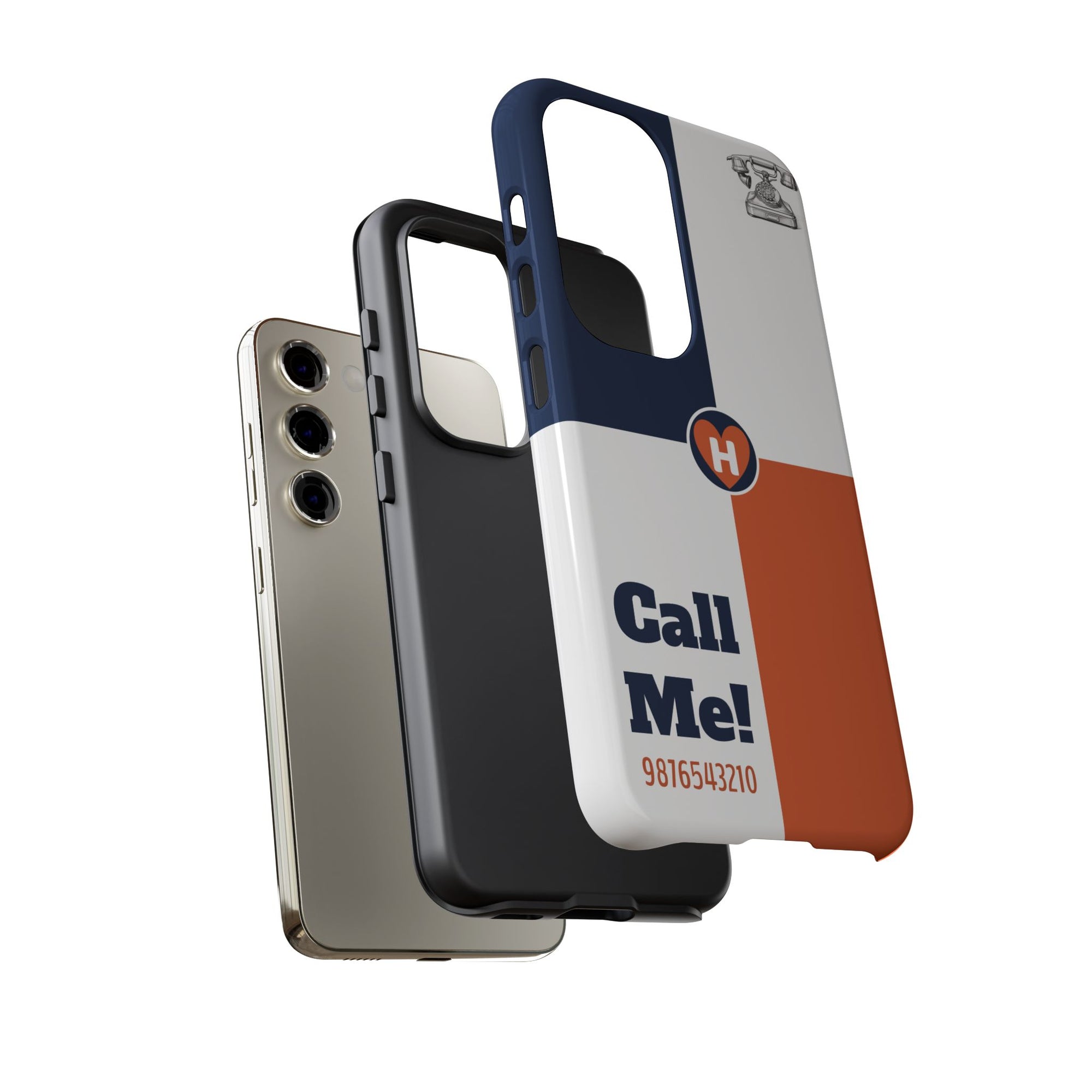 Hobber CallMe: Stylish Phone Case for Tough Protection, Customizable Cover for Gift, Sports Fans, Birthday, Everyday Use, Durable Design