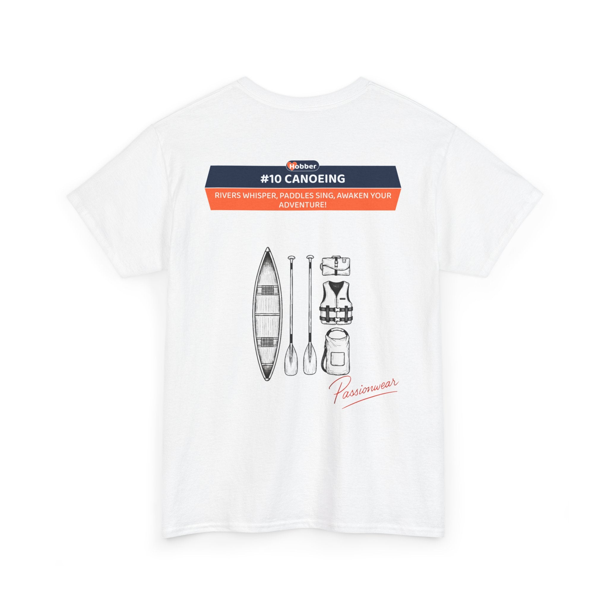 Hobber Unisex Sports & Adventure T-Shirt, #10 Canoeing