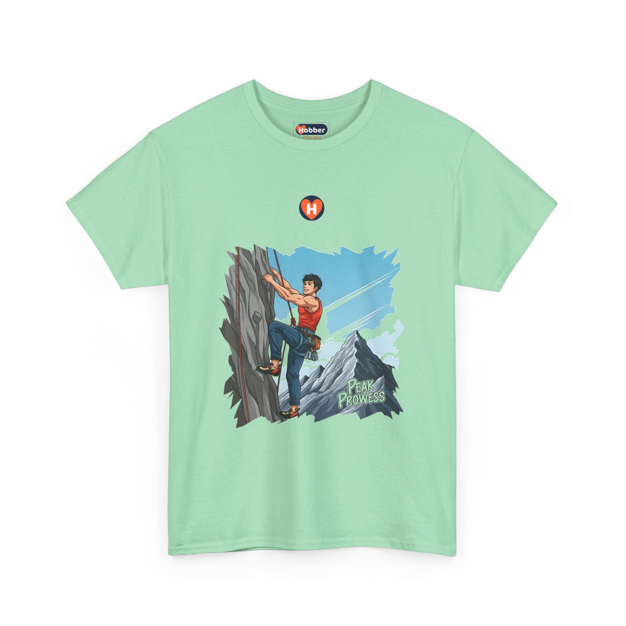 Hobber Mens Sports & Adventure T-Shirt, #43 Climbing (Rock)