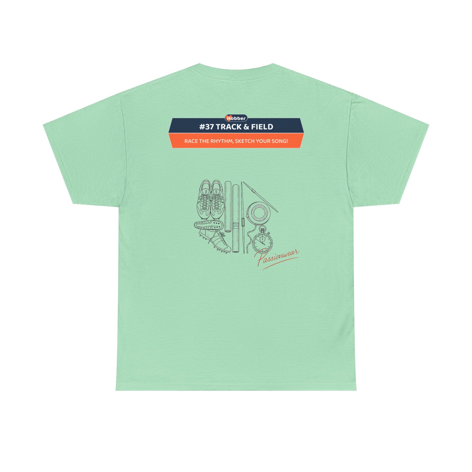 Hobber Mens Sports & Adventure T-Shirt, #37 Track & field