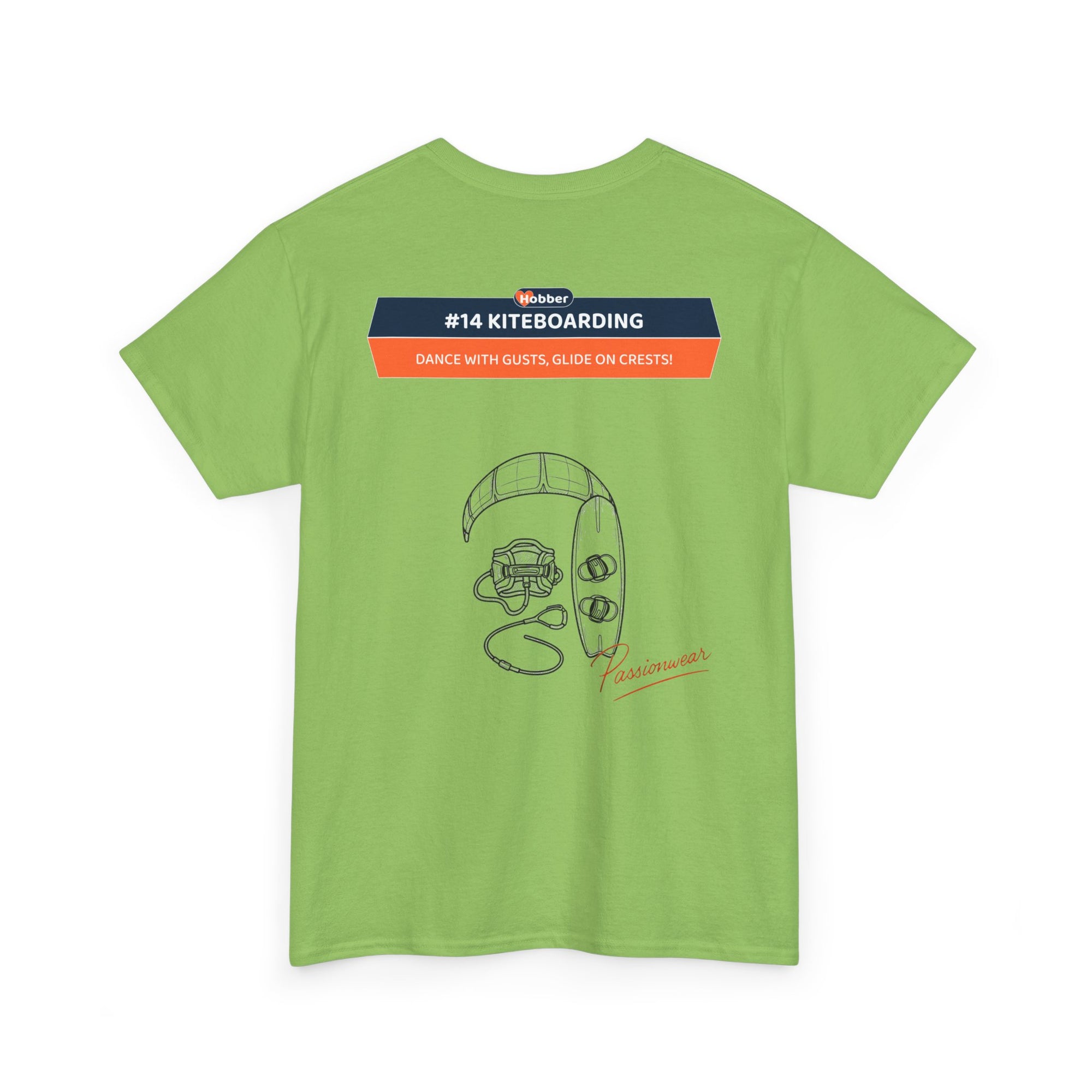 Hobber Mens Sports & Adventure T-Shirt, #14 Kiteboarding
