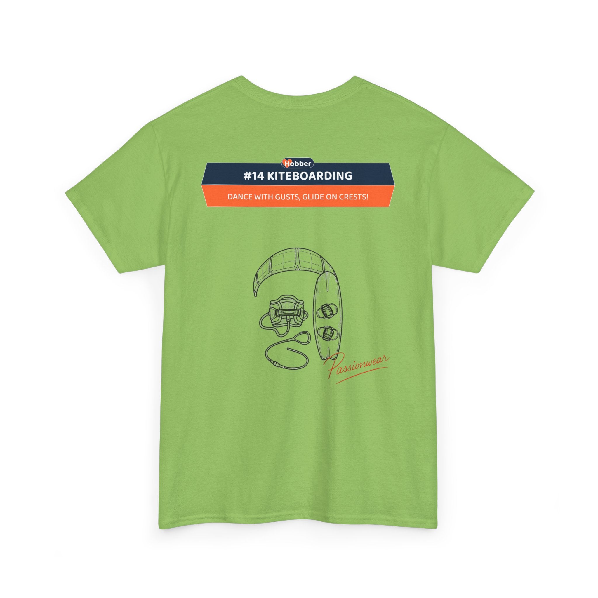 Hobber Mens Sports & Adventure T-Shirt, #14 Kiteboarding