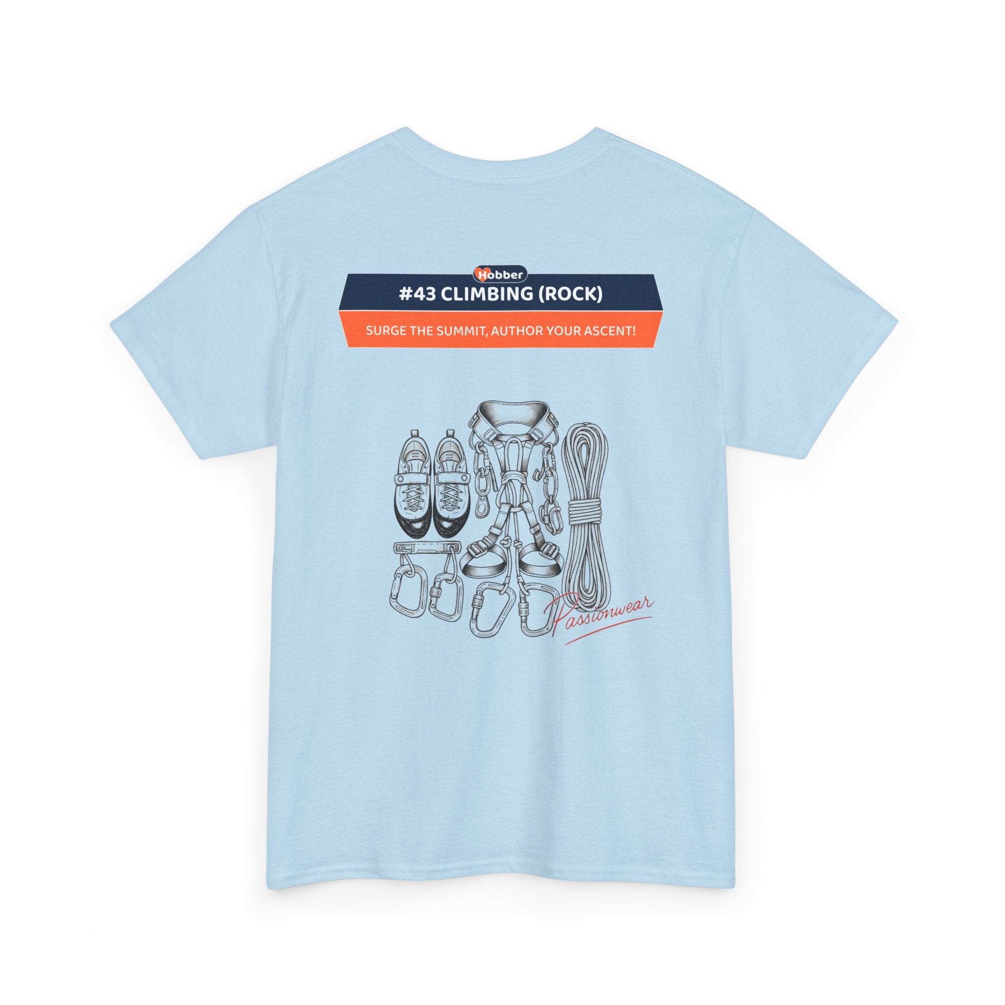 Hobber Mens Sports & Adventure T-Shirt, #43 Climbing (Rock)