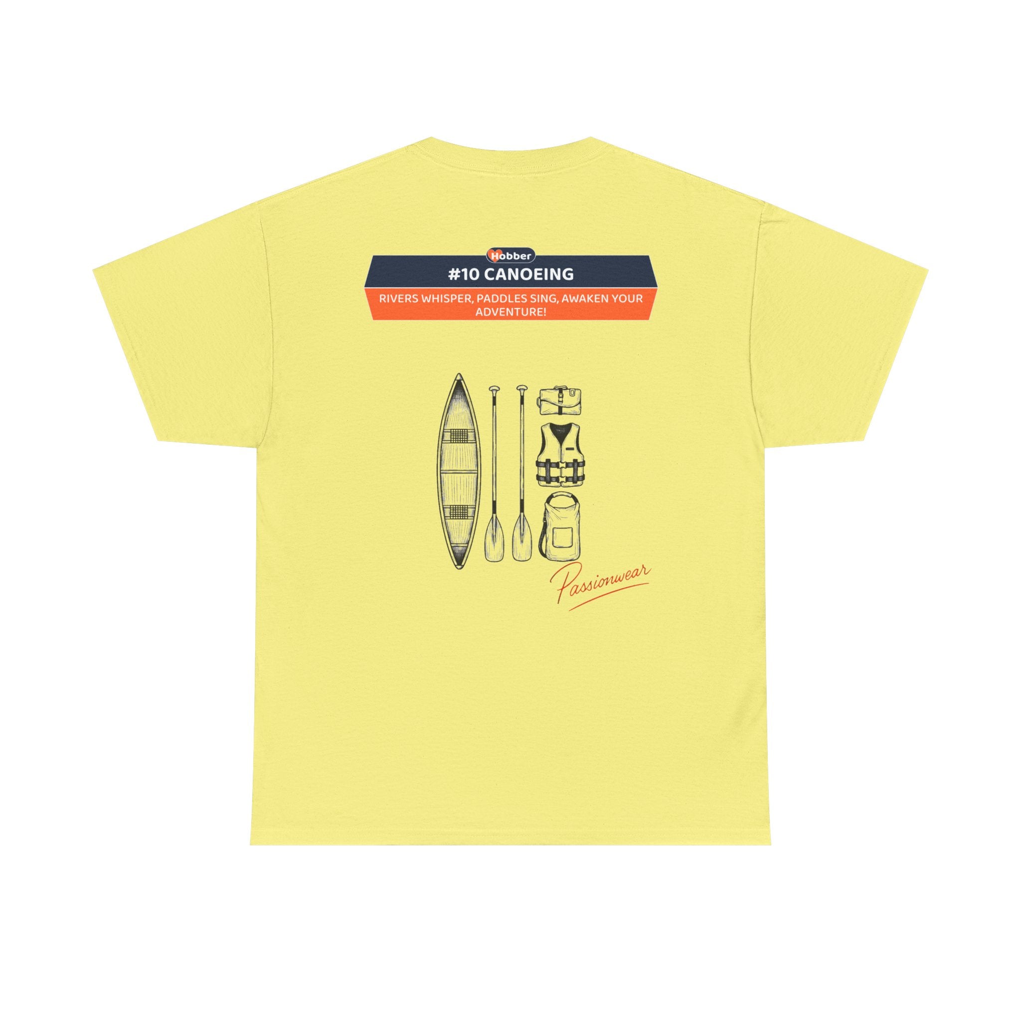 Hobber Unisex Sports & Adventure T-Shirt, #10 Canoeing