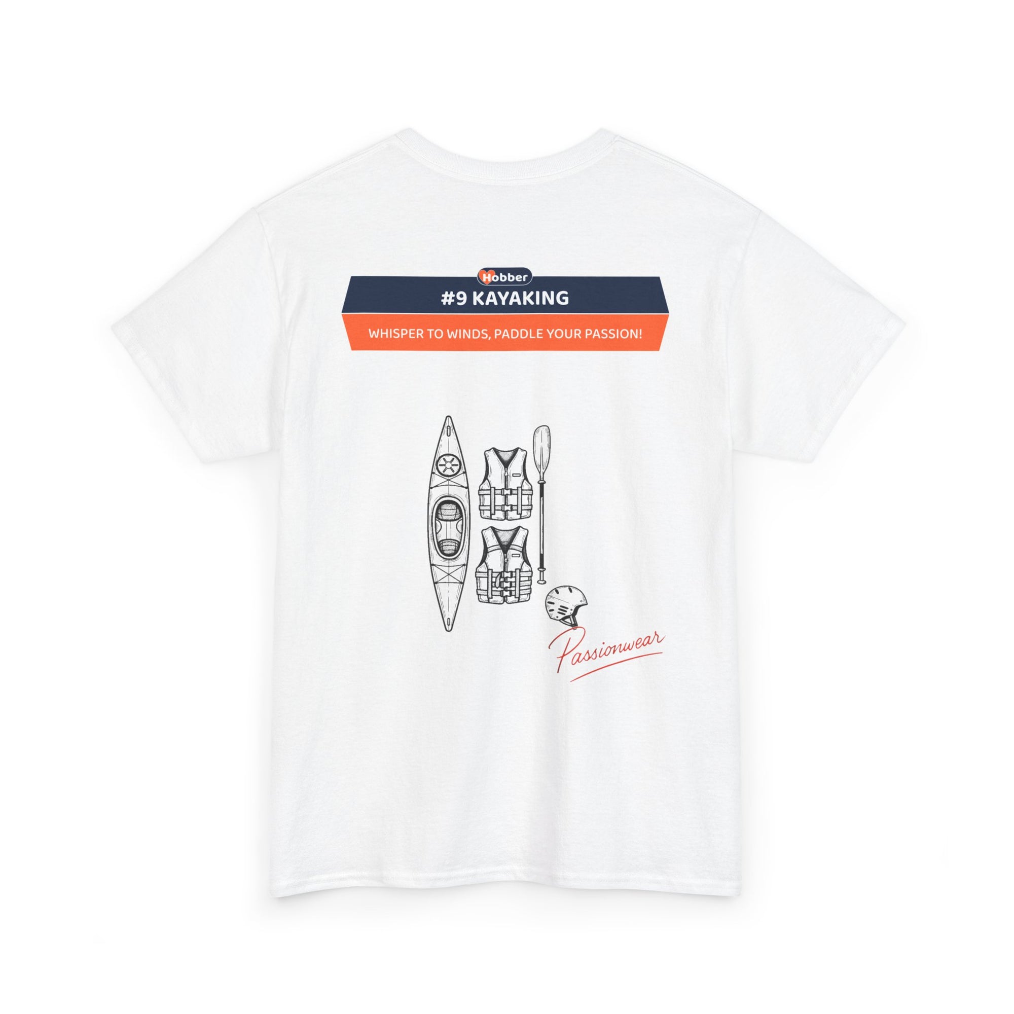 Hobber Unisex Sports & Adventure T-Shirt, #9 Kayaking