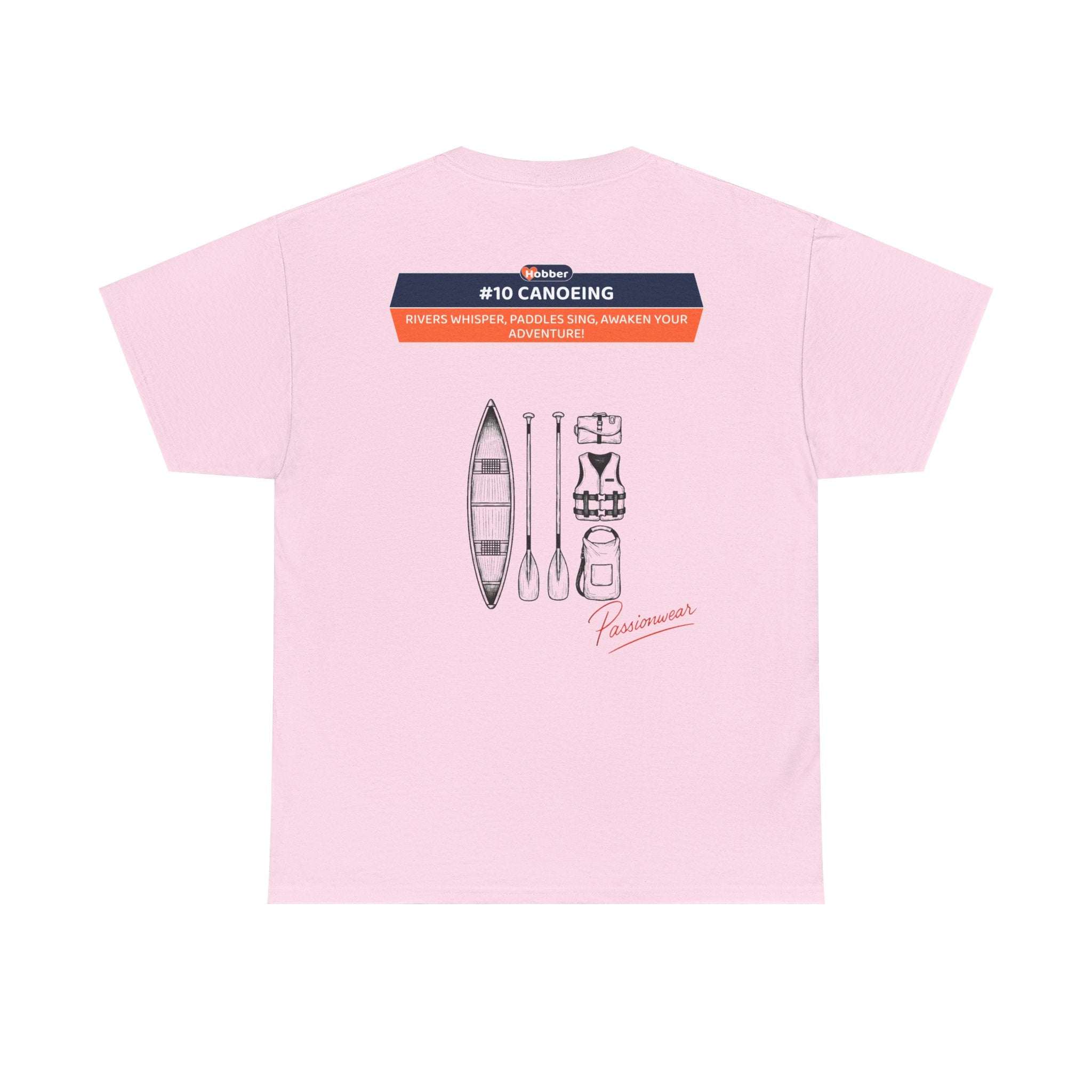 Hobber Unisex Sports & Adventure T-Shirt, #10 Canoeing