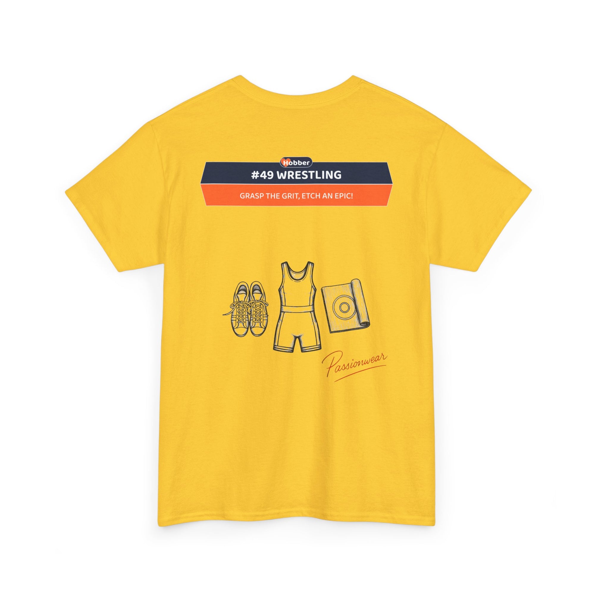 Hobber Mens Sports & Adventure T-Shirt, #49 Wrestling