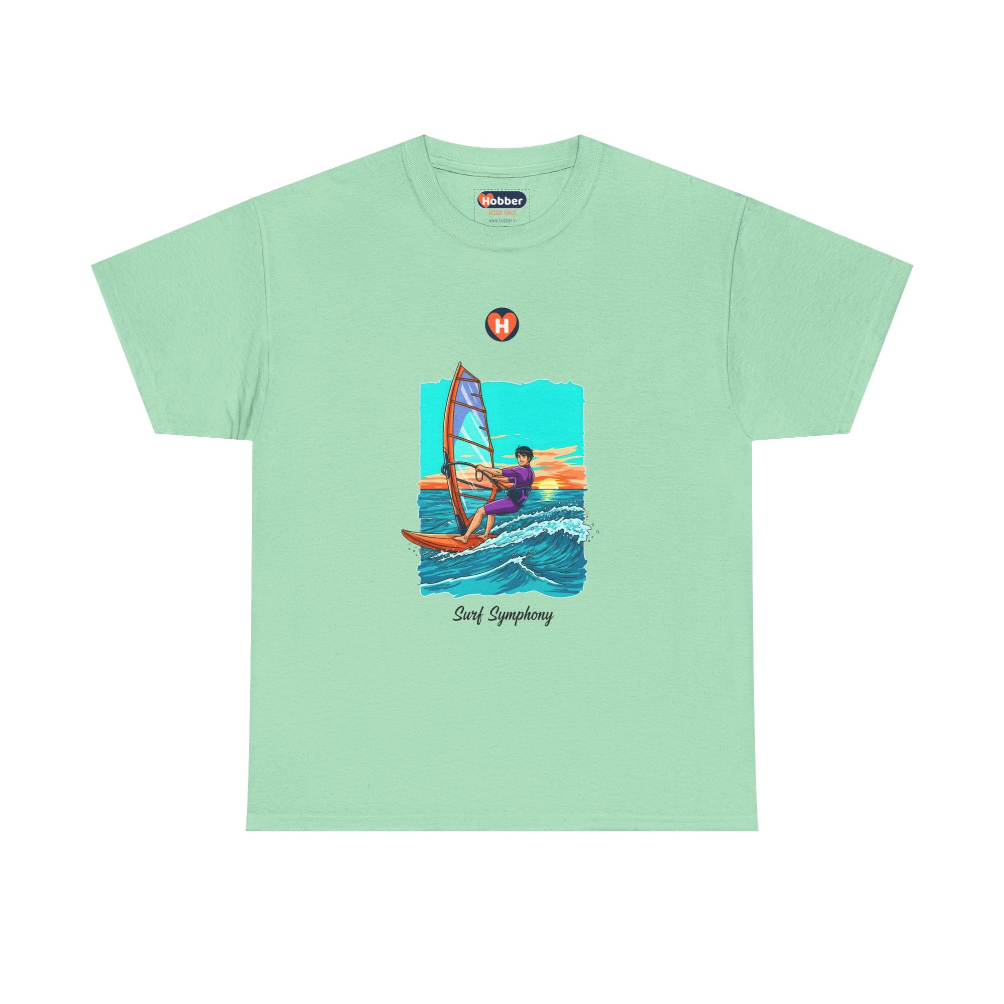 Hobber Mens Sports & Adventure T-Shirt, #13 Windsurfing