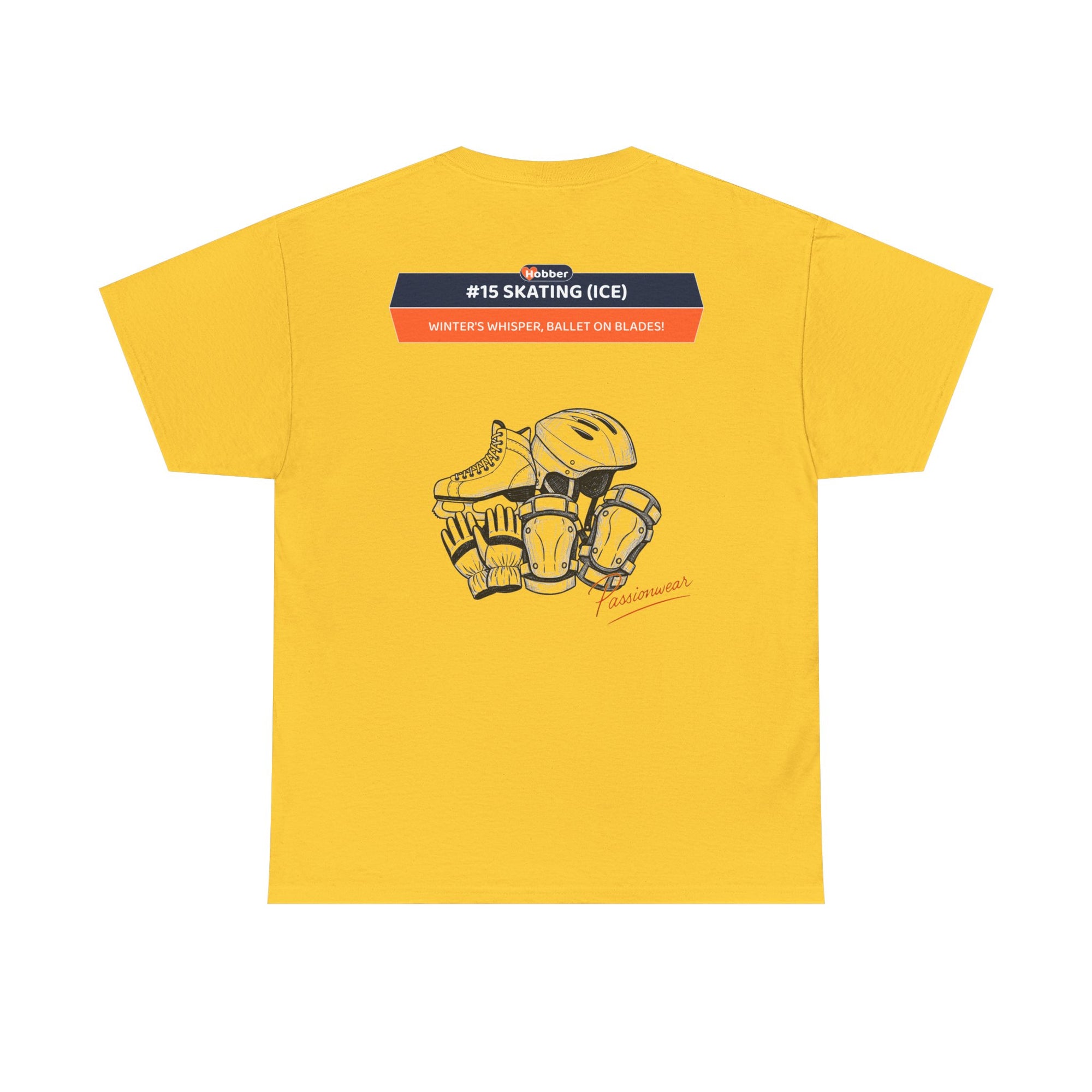 Hobber Unisex Sports & Adventure T-Shirt, #15 Skating (Ice)