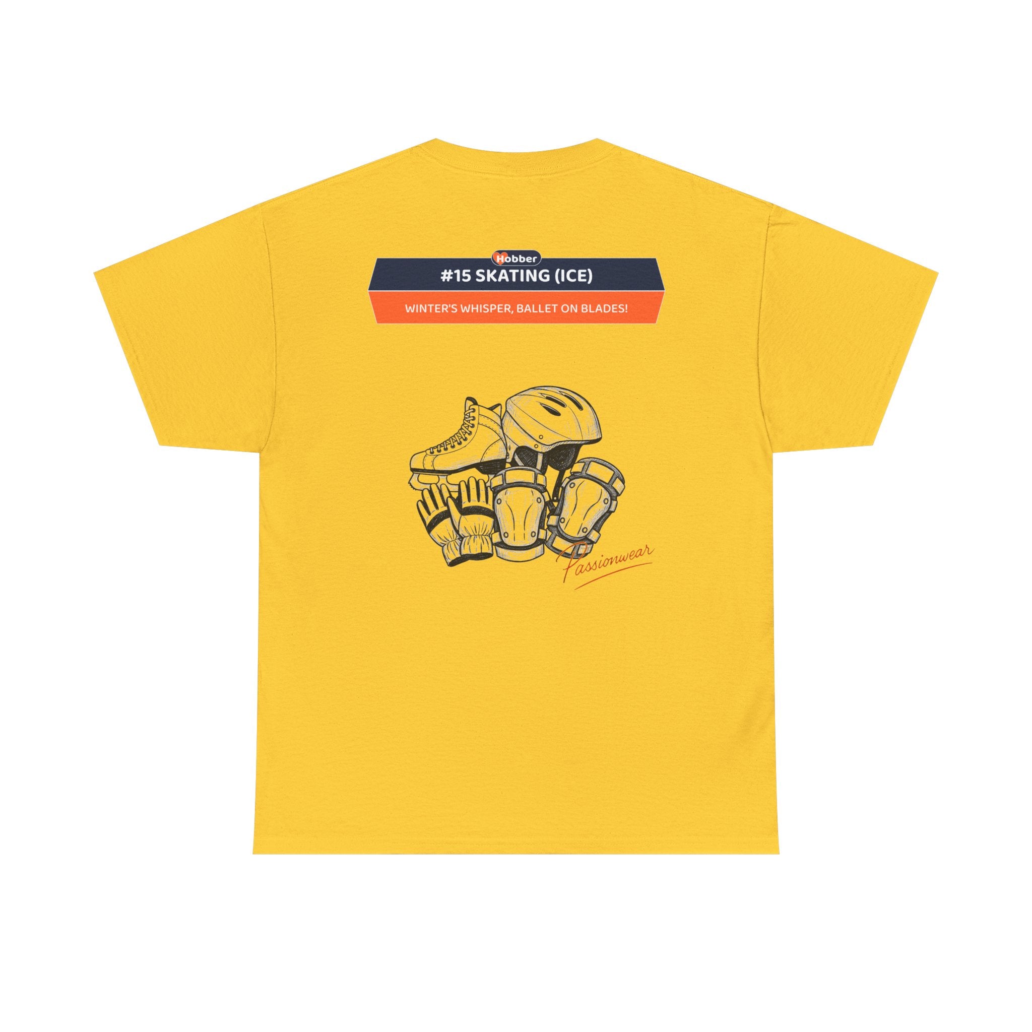 Hobber Unisex Sports & Adventure T-Shirt, #15 Skating (Ice)
