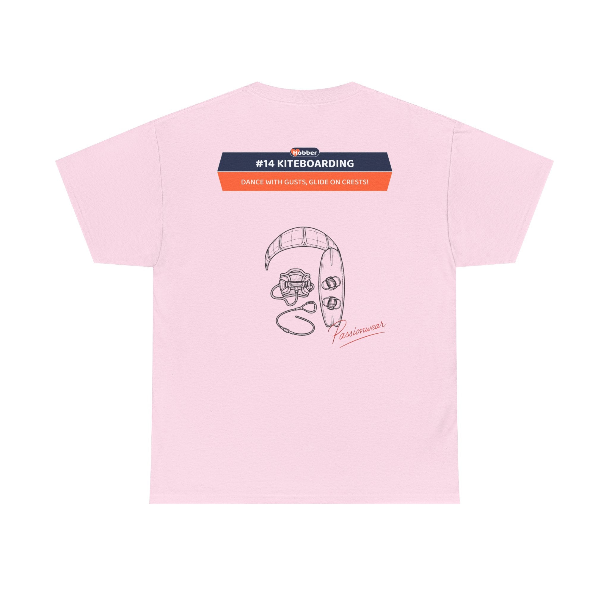 Hobber Mens Sports & Adventure T-Shirt, #14 Kiteboarding
