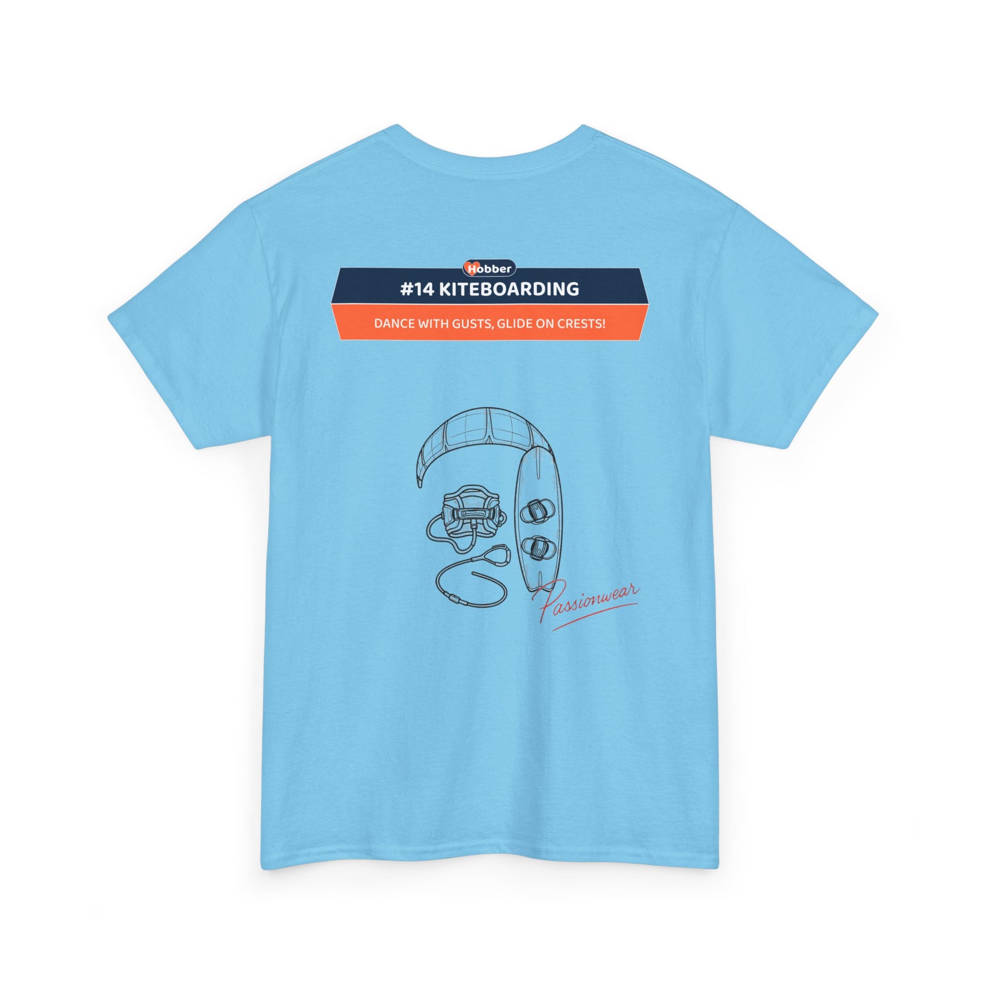 Hobber Mens Sports & Adventure T-Shirt, #14 Kiteboarding