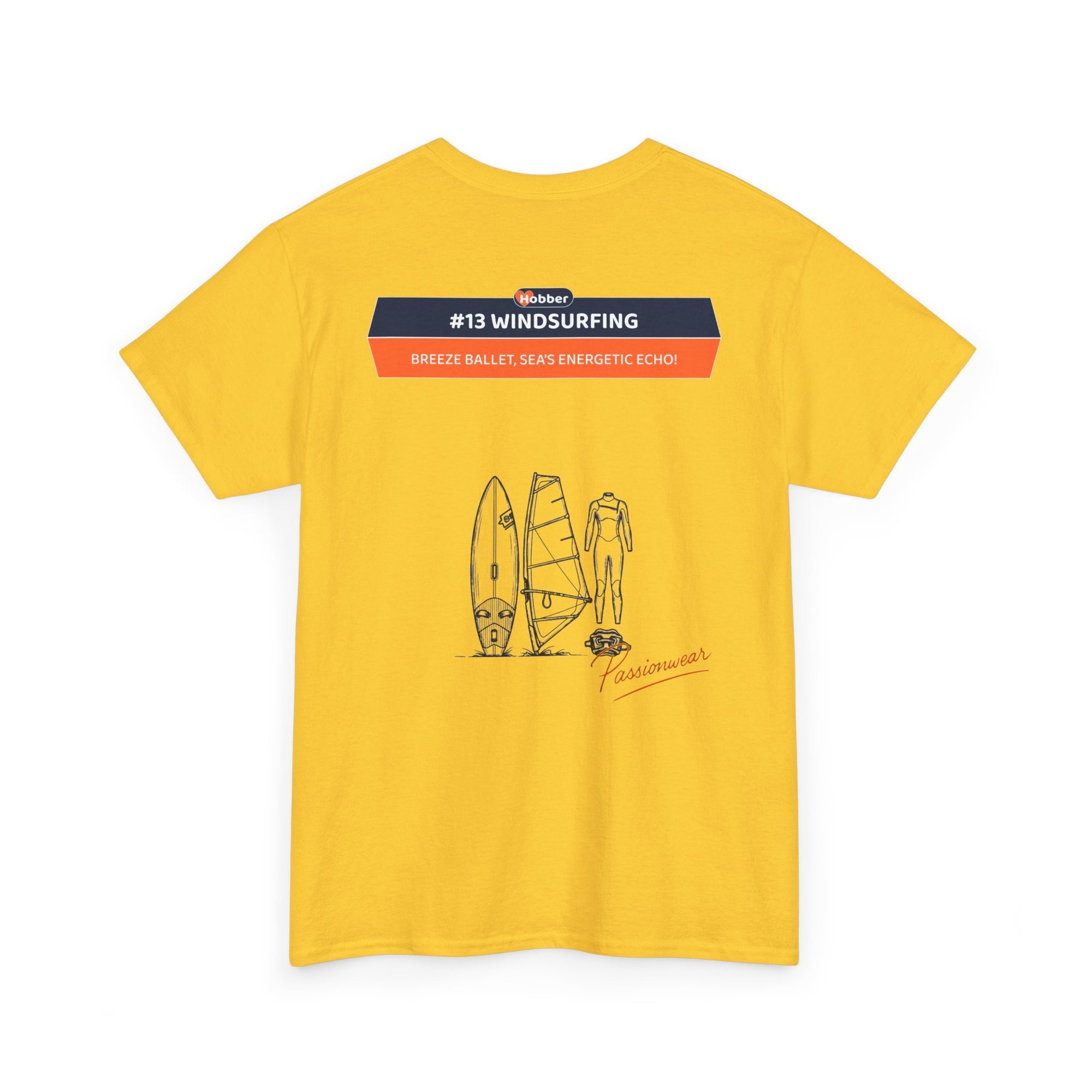 Hobber Mens Sports & Adventure T-Shirt, #13 Windsurfing