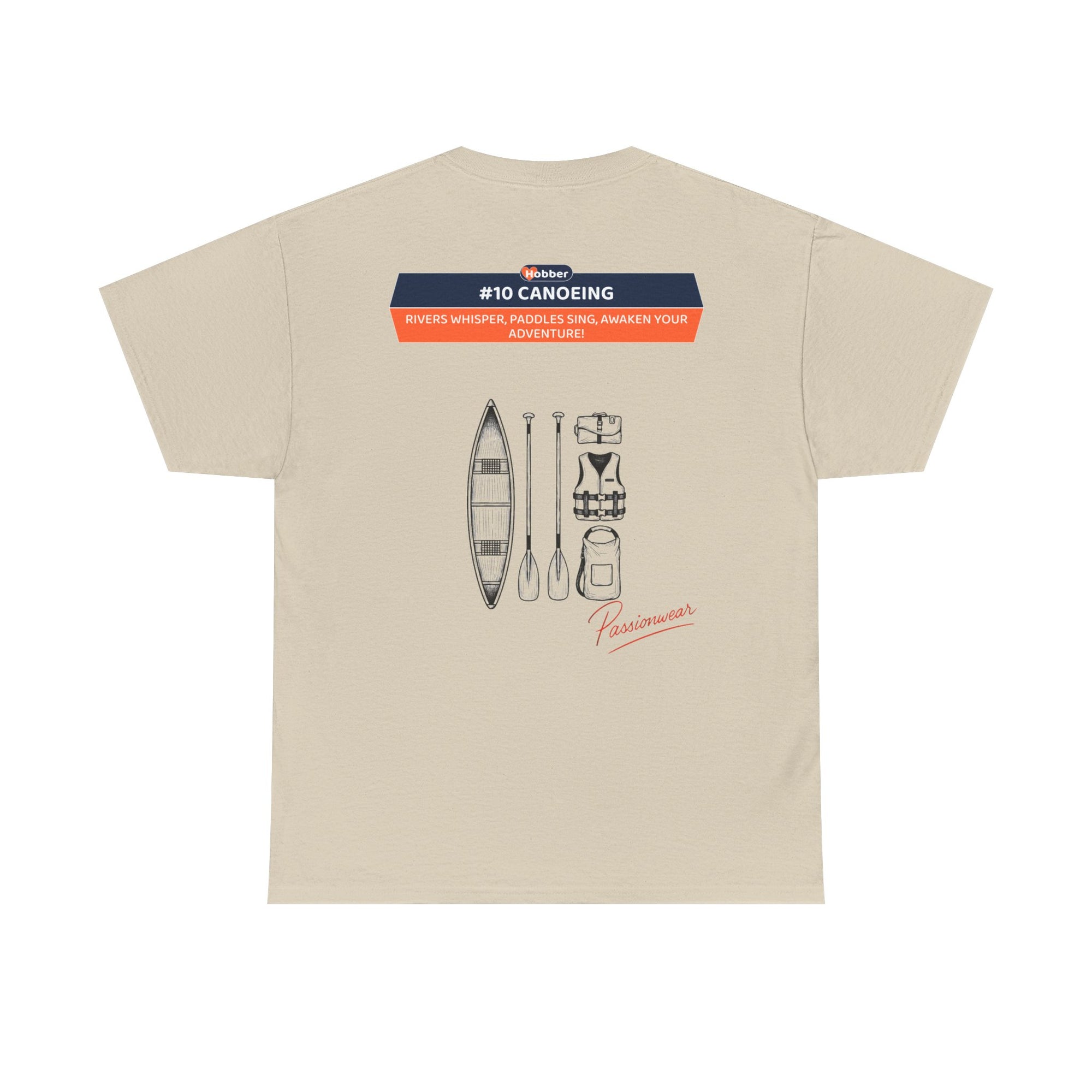 Hobber Unisex Sports & Adventure T-Shirt, #10 Canoeing