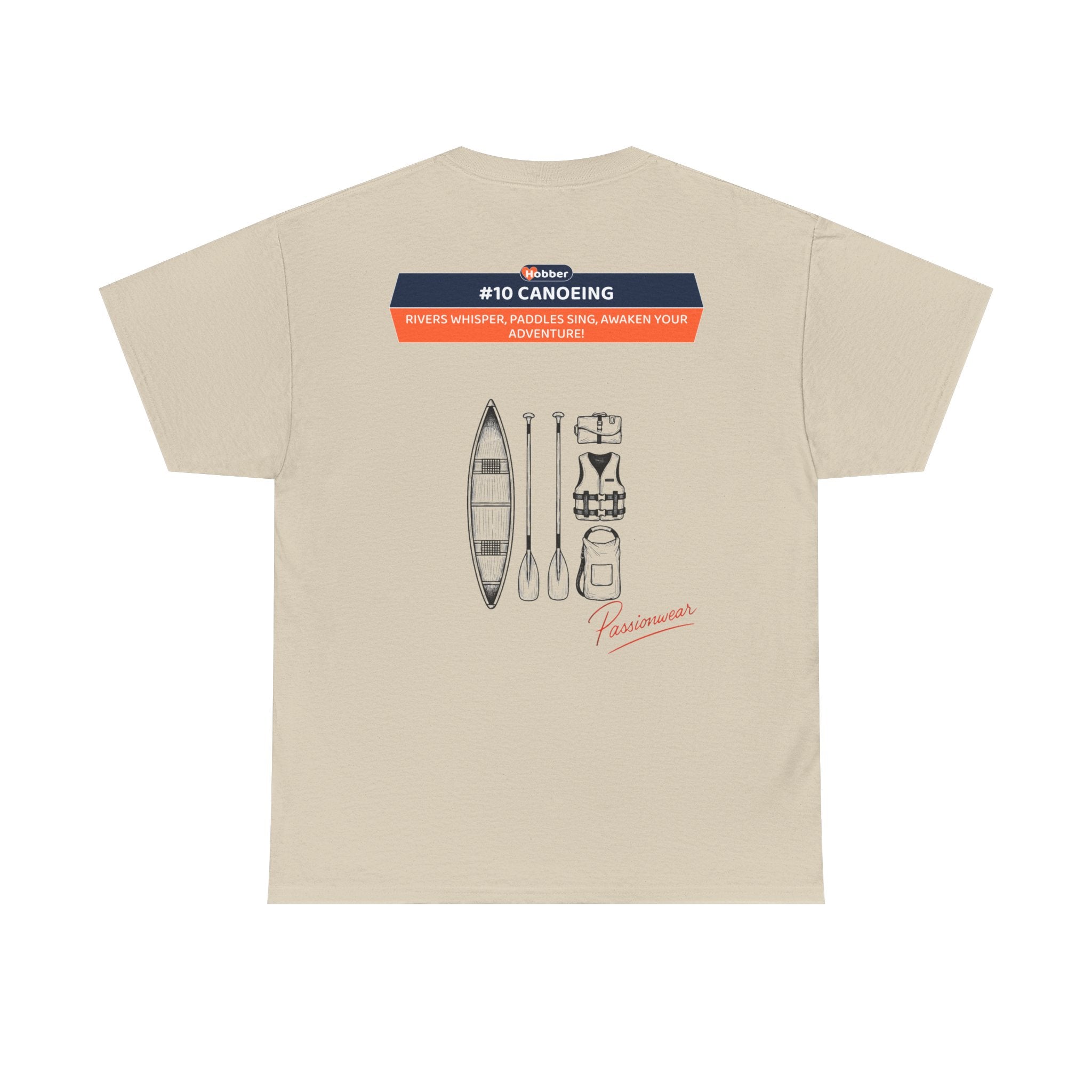 Hobber Unisex Sports & Adventure T-Shirt, #10 Canoeing