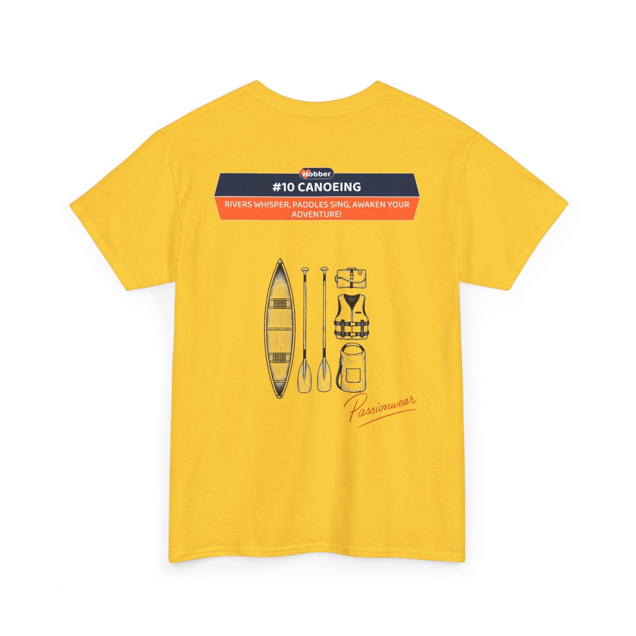Hobber Unisex Sports & Adventure T-Shirt, #10 Canoeing