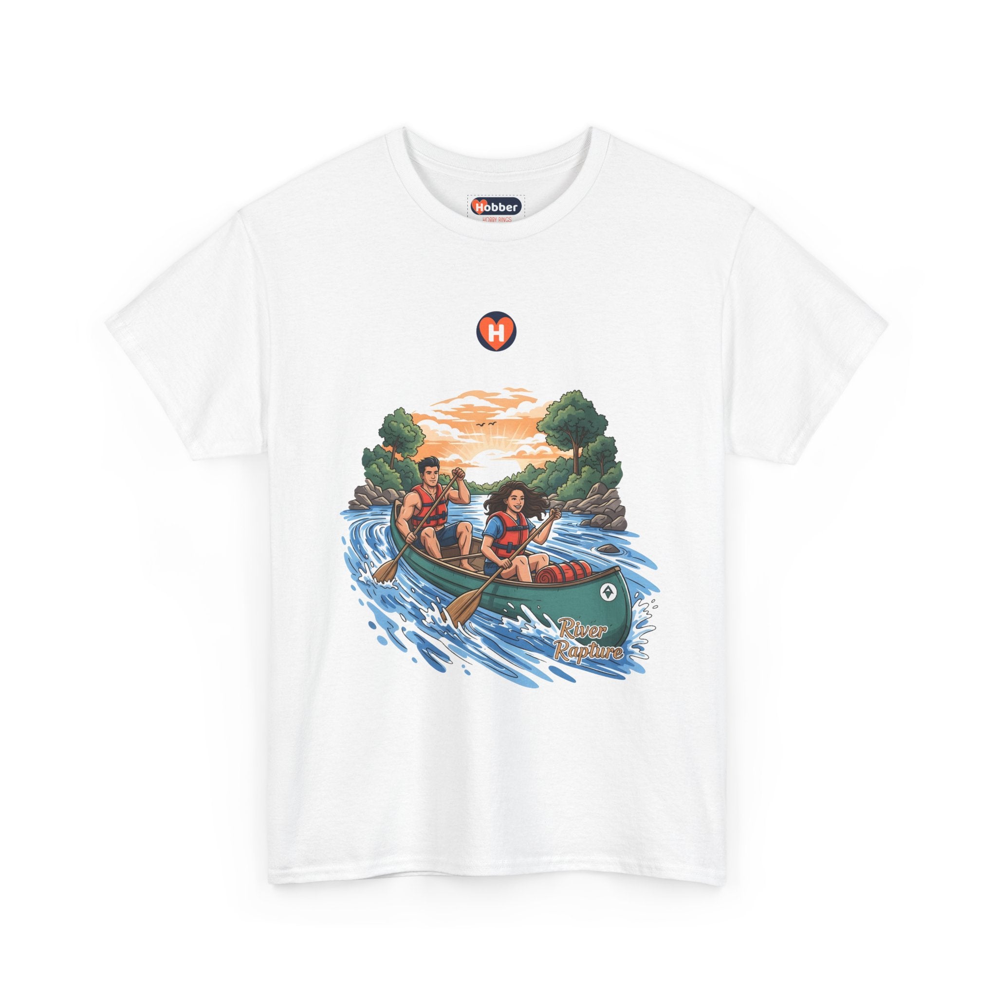 Hobber Unisex Sports & Adventure T-Shirt, #10 Canoeing