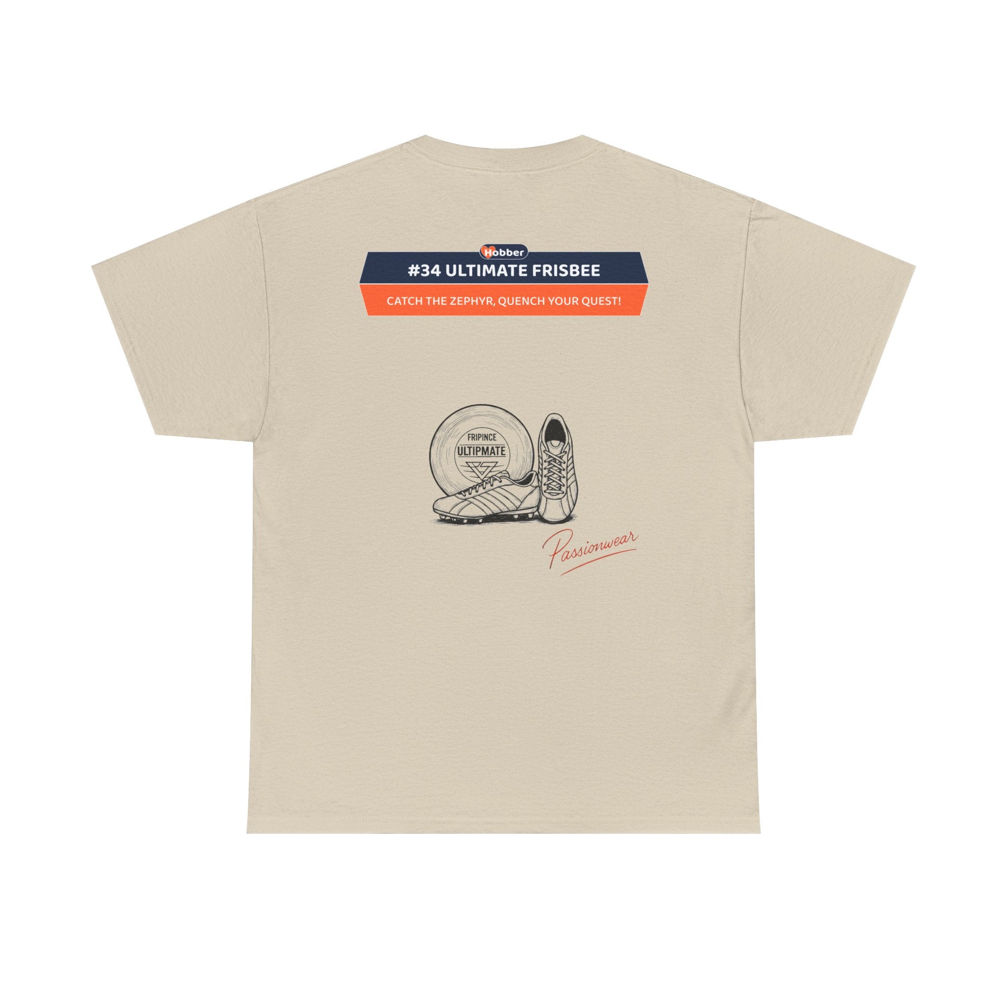 Hobber Unisex Sports & Adventure T-Shirt, #34 Ultimate Frisbee