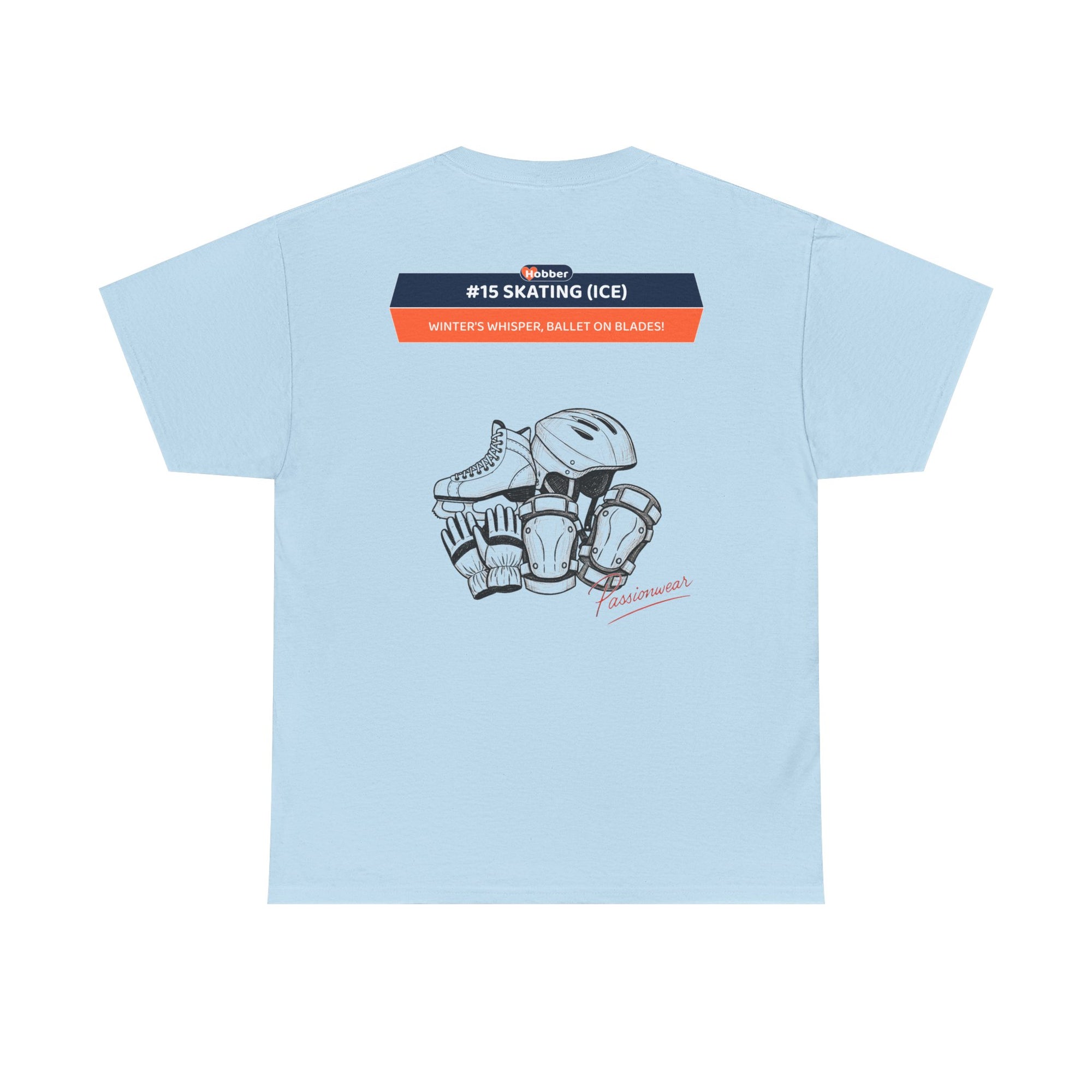 Hobber Unisex Sports & Adventure T-Shirt, #15 Skating (Ice)