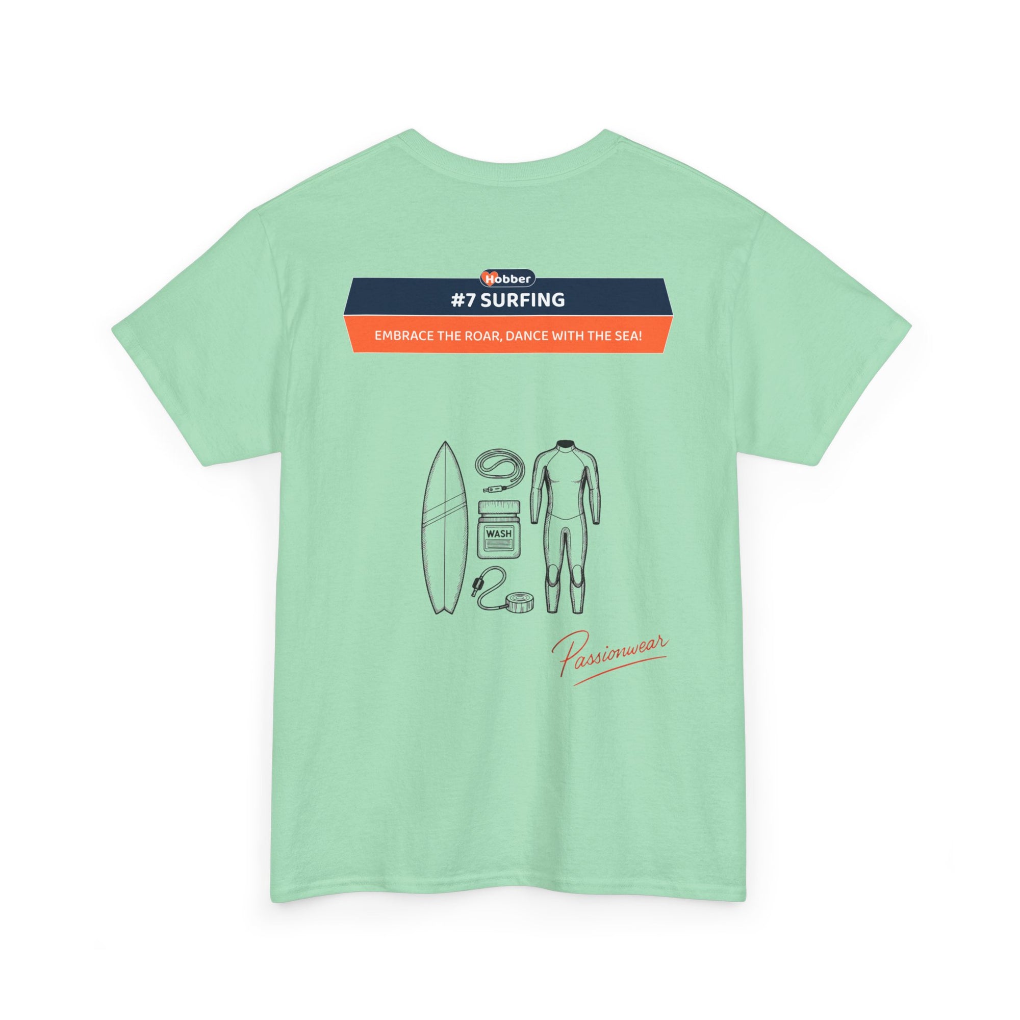 Hobber Mens Sports & Adventure T-Shirt, #7 Surfing
