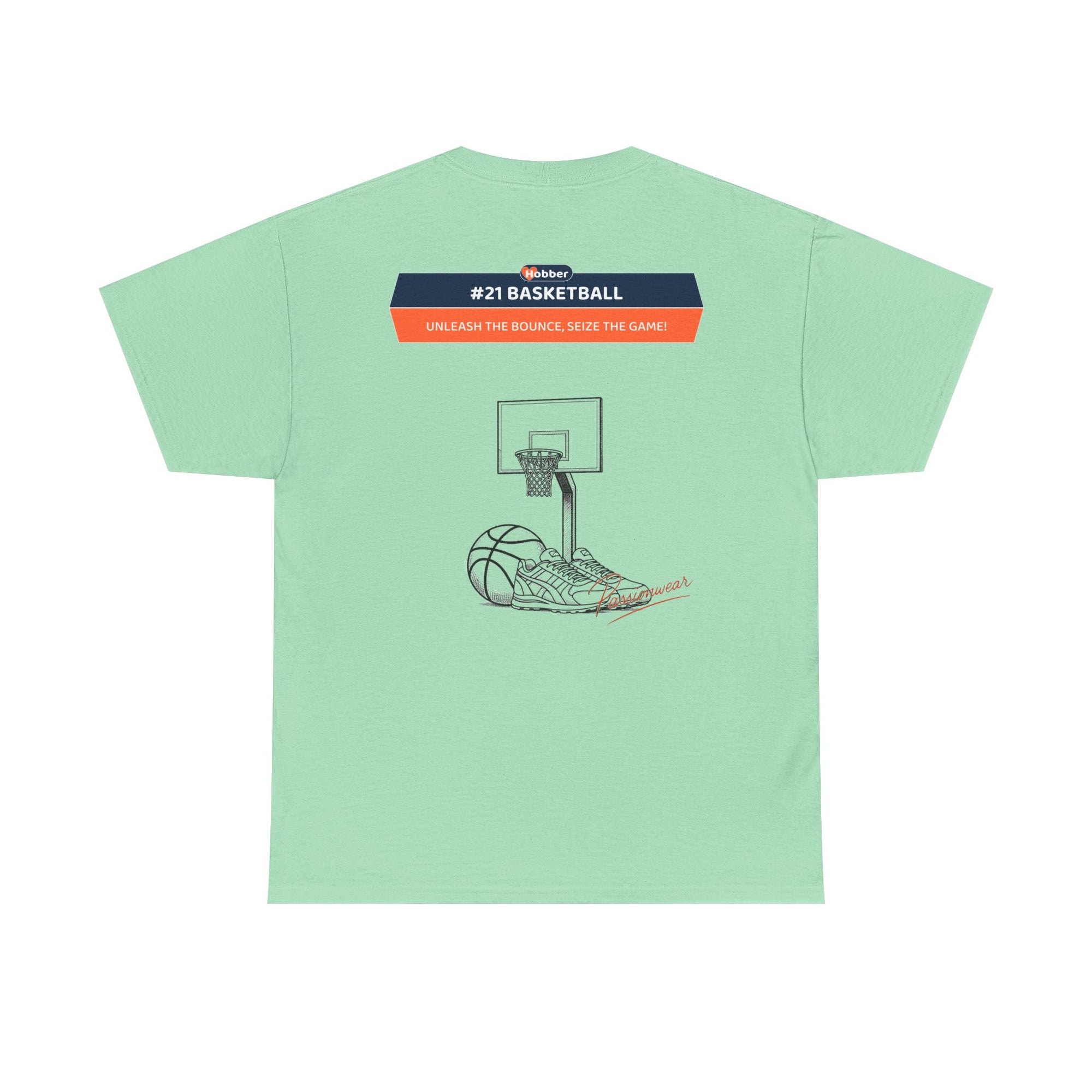 Hobber Mens Sports & Adventure T-Shirt, #21 Basketball
