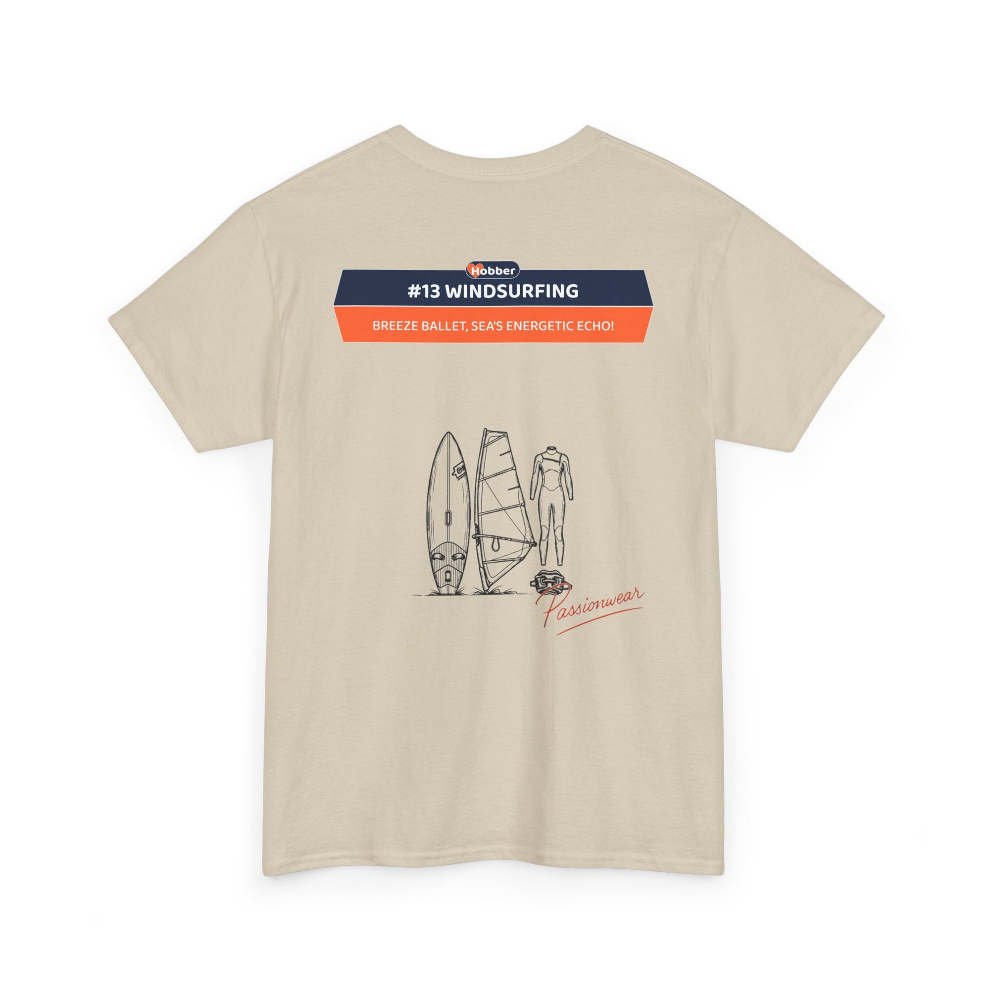 Hobber Mens Sports & Adventure T-Shirt, #13 Windsurfing