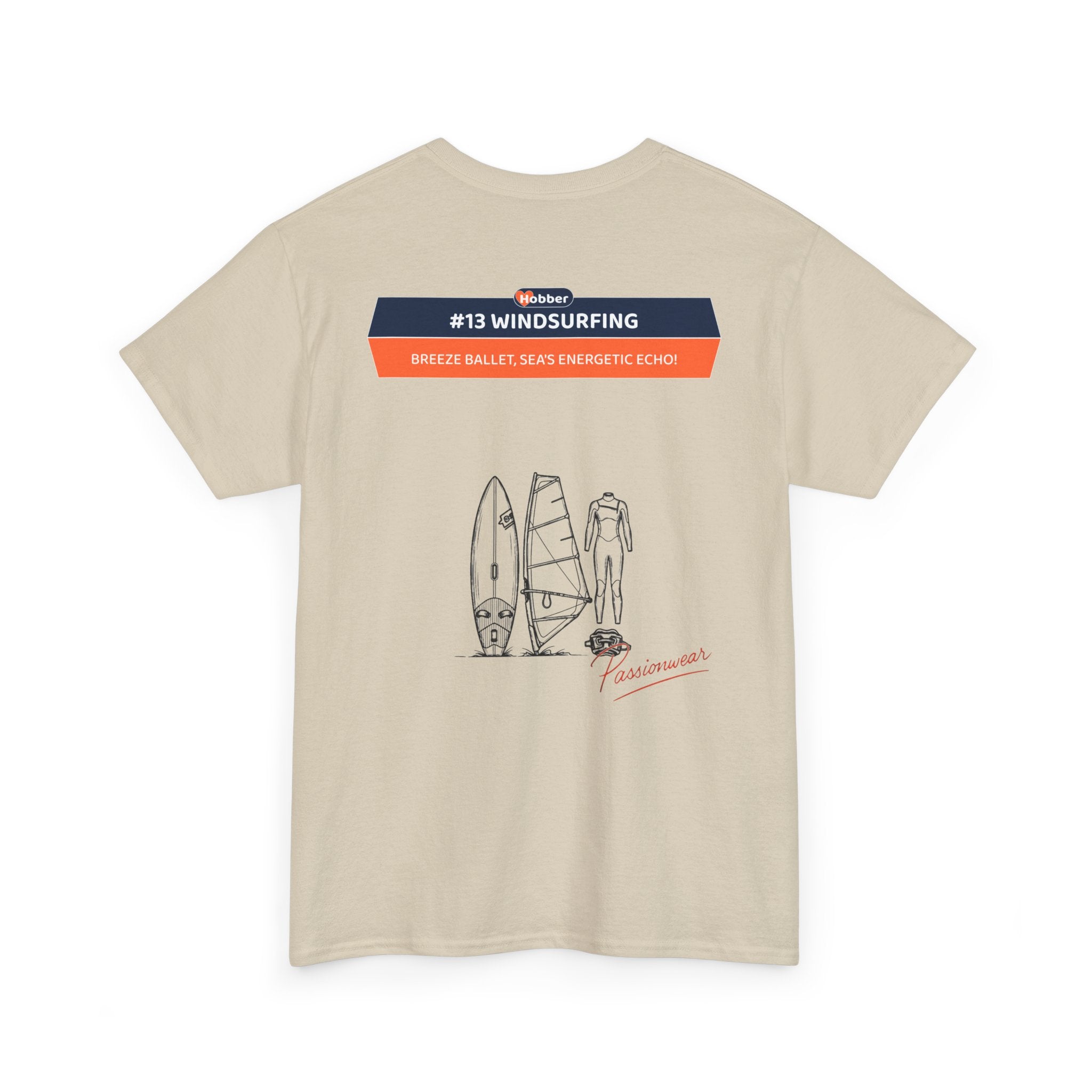 Hobber Mens Sports & Adventure T-Shirt, #13 Windsurfing
