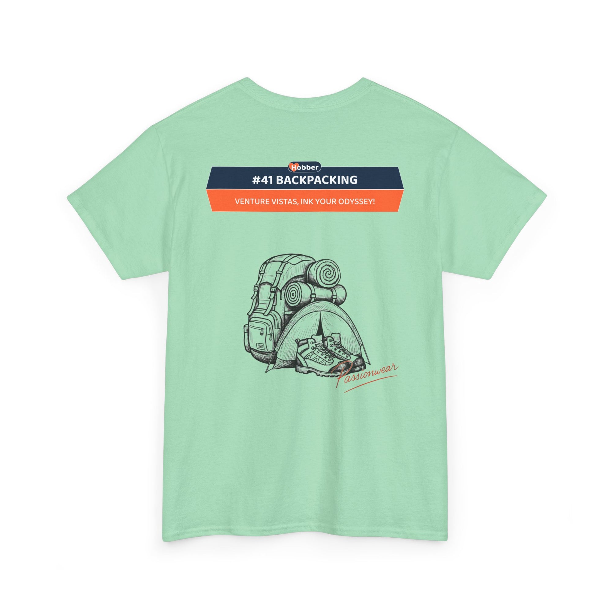 Hobber Unisex Sports & Adventure T-Shirt, #41 Backpacking